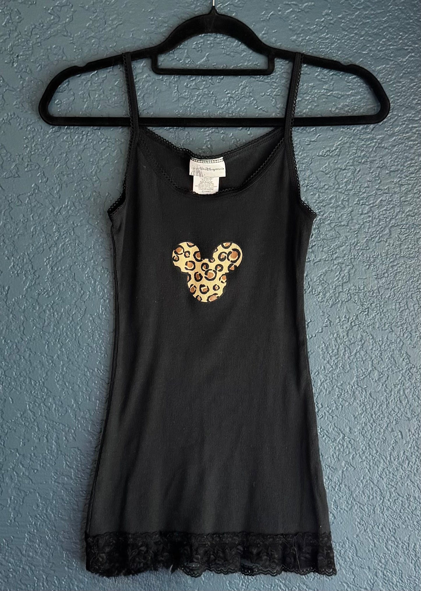 Y2K Mickey Mouse Leopard Tank Top