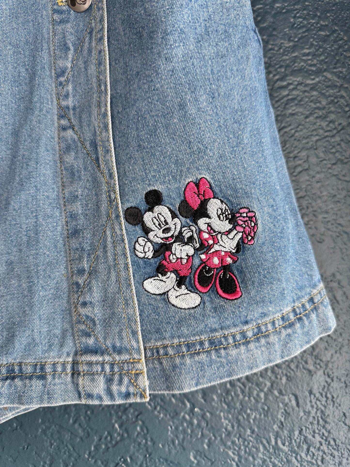 Denim Mickey & Minnie Mouse Skort