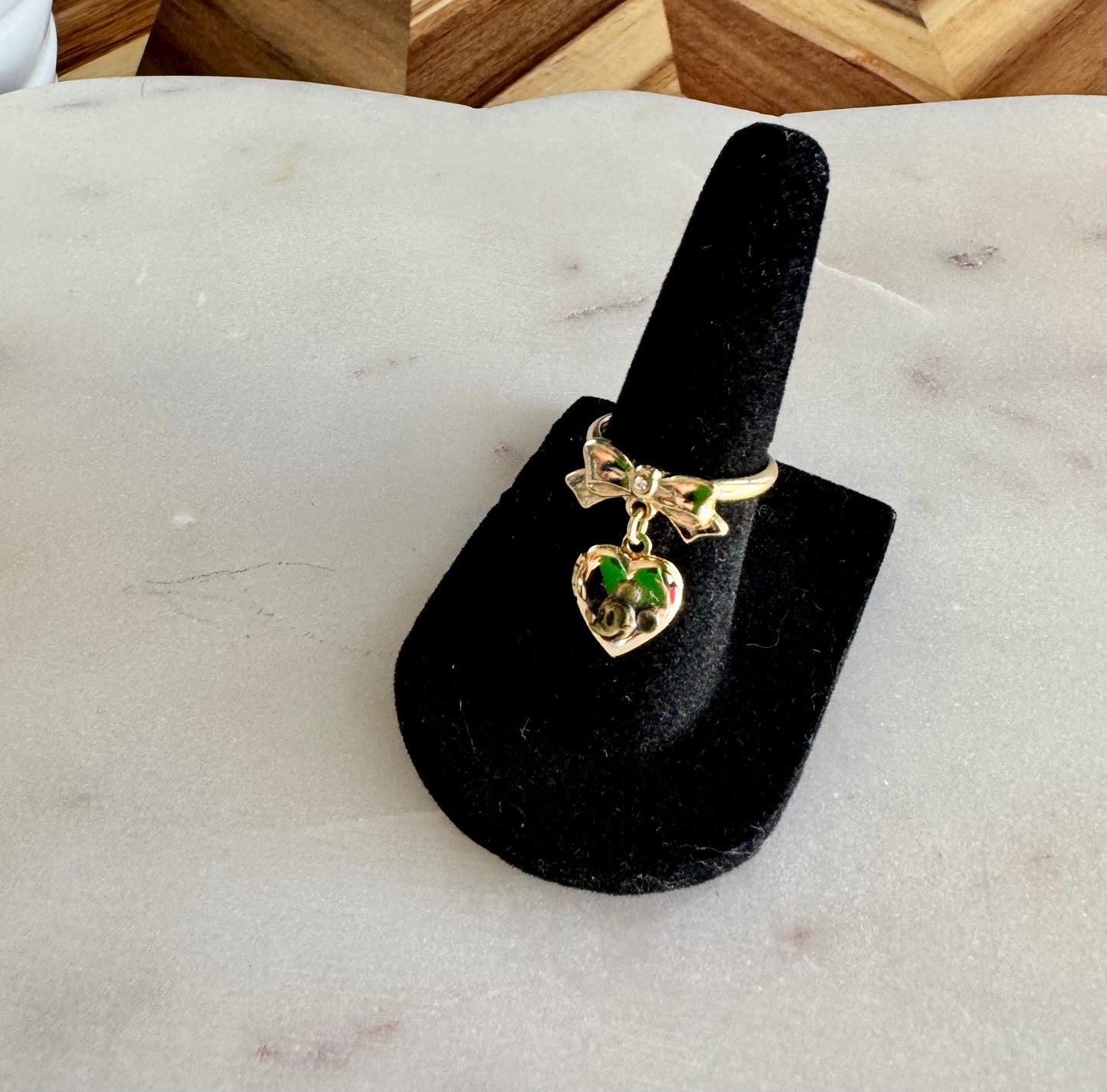 Mickey Mouse Heart Locket Ring