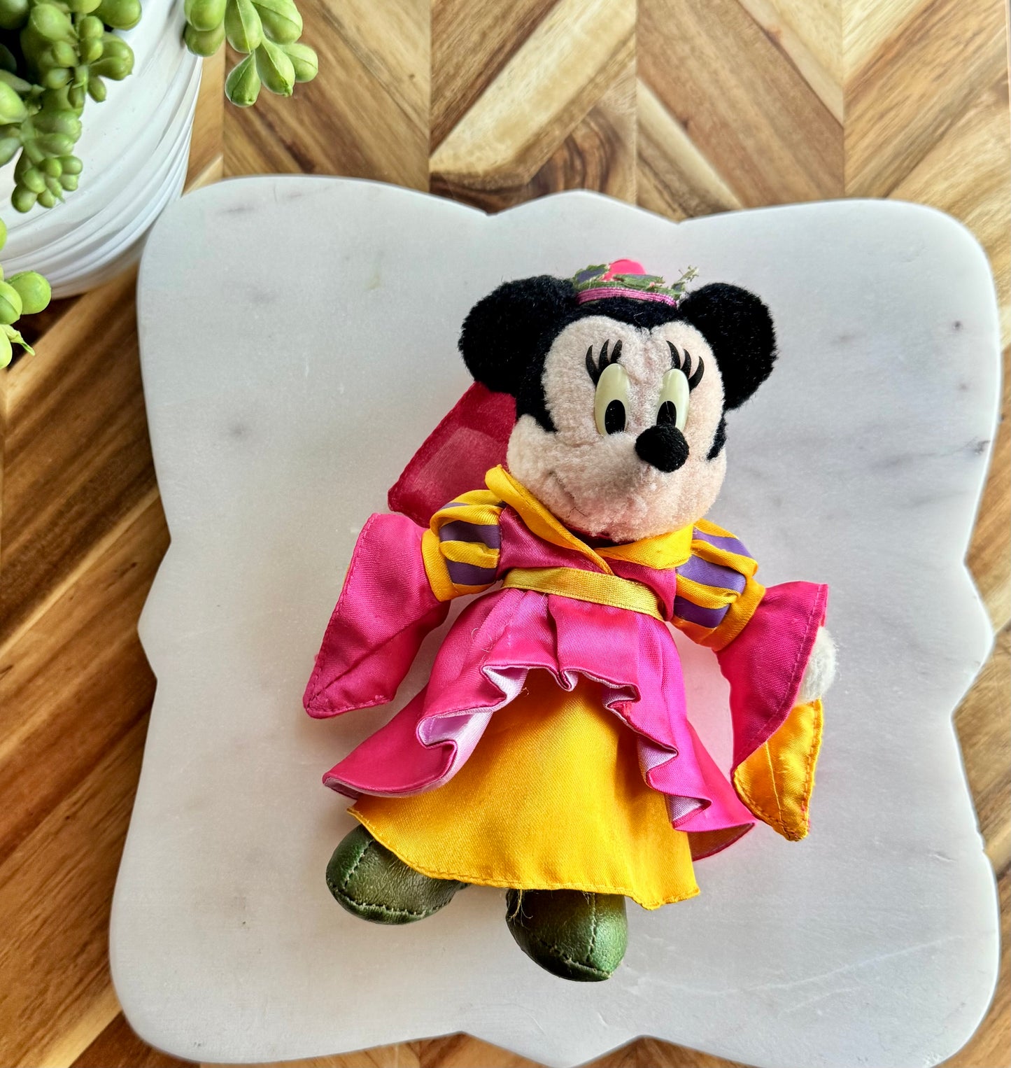 Princess Minnie Mouse Plush Bag Charm / Key Chain
