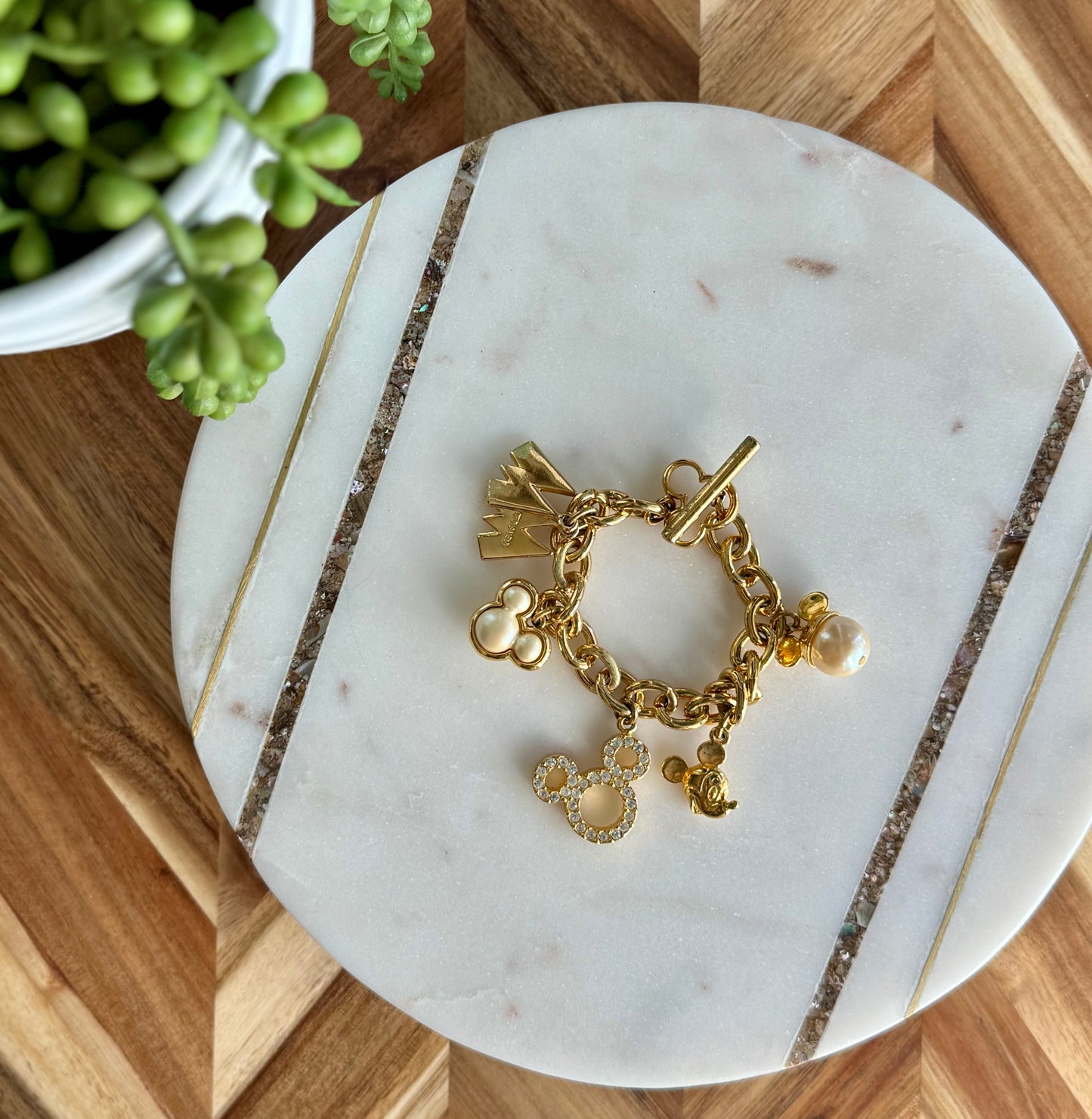 Mickey Mouse Pearl Mousketeer Bracelet