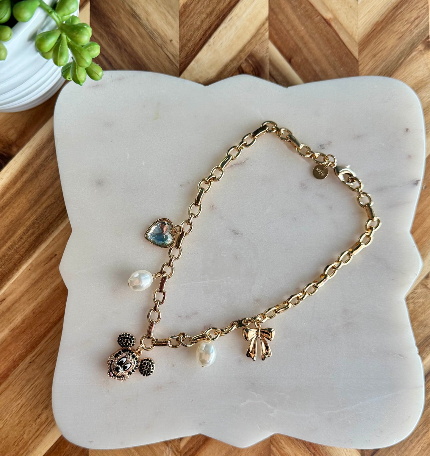 Moussy Mickey Mouse Charm Necklace