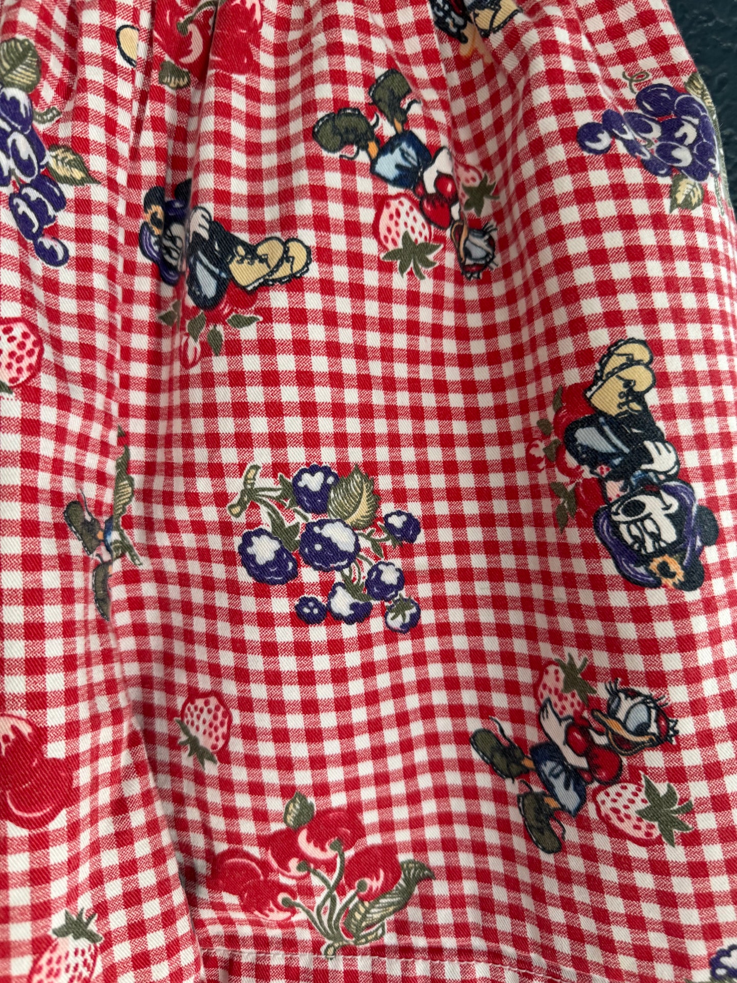 Mickey Mouse Gingham Picnic Shorts