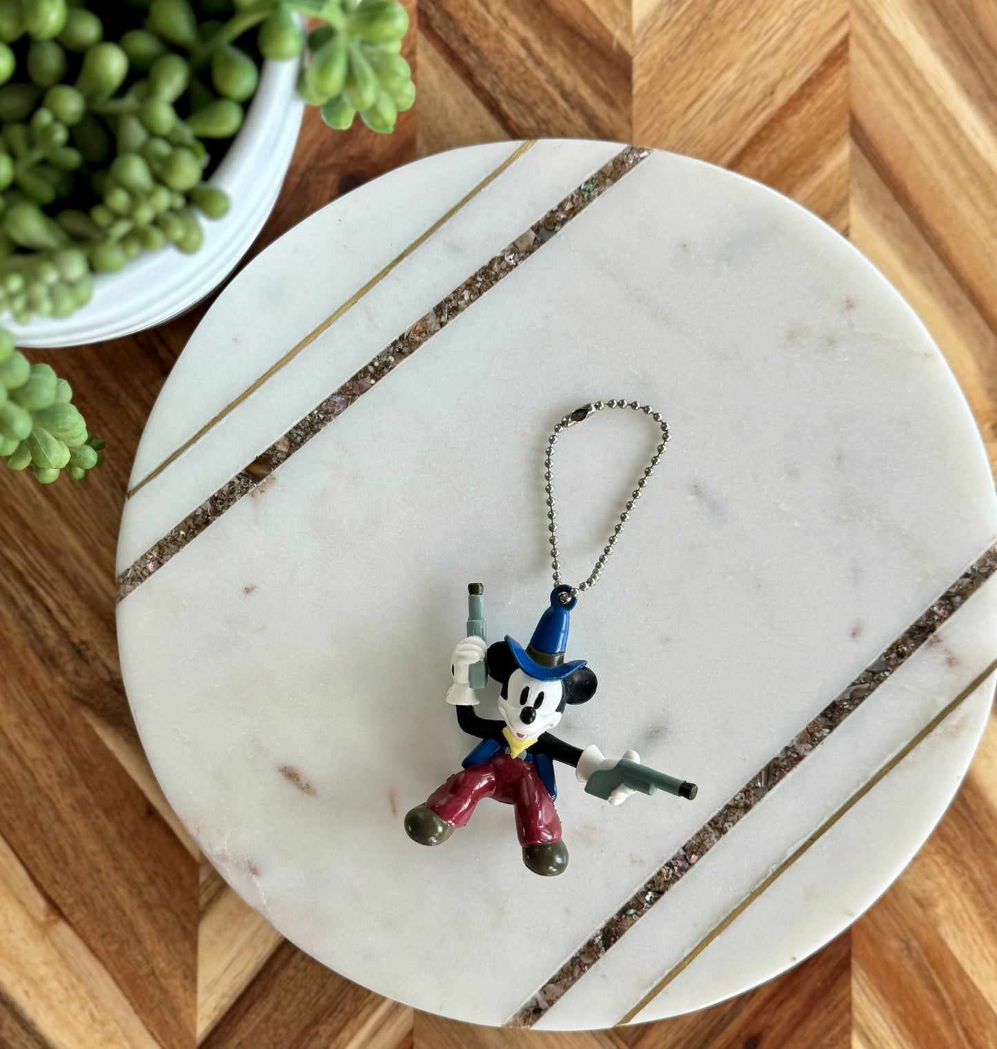 2 Gun Mickey Mouse Bag Charm / Key Chain
