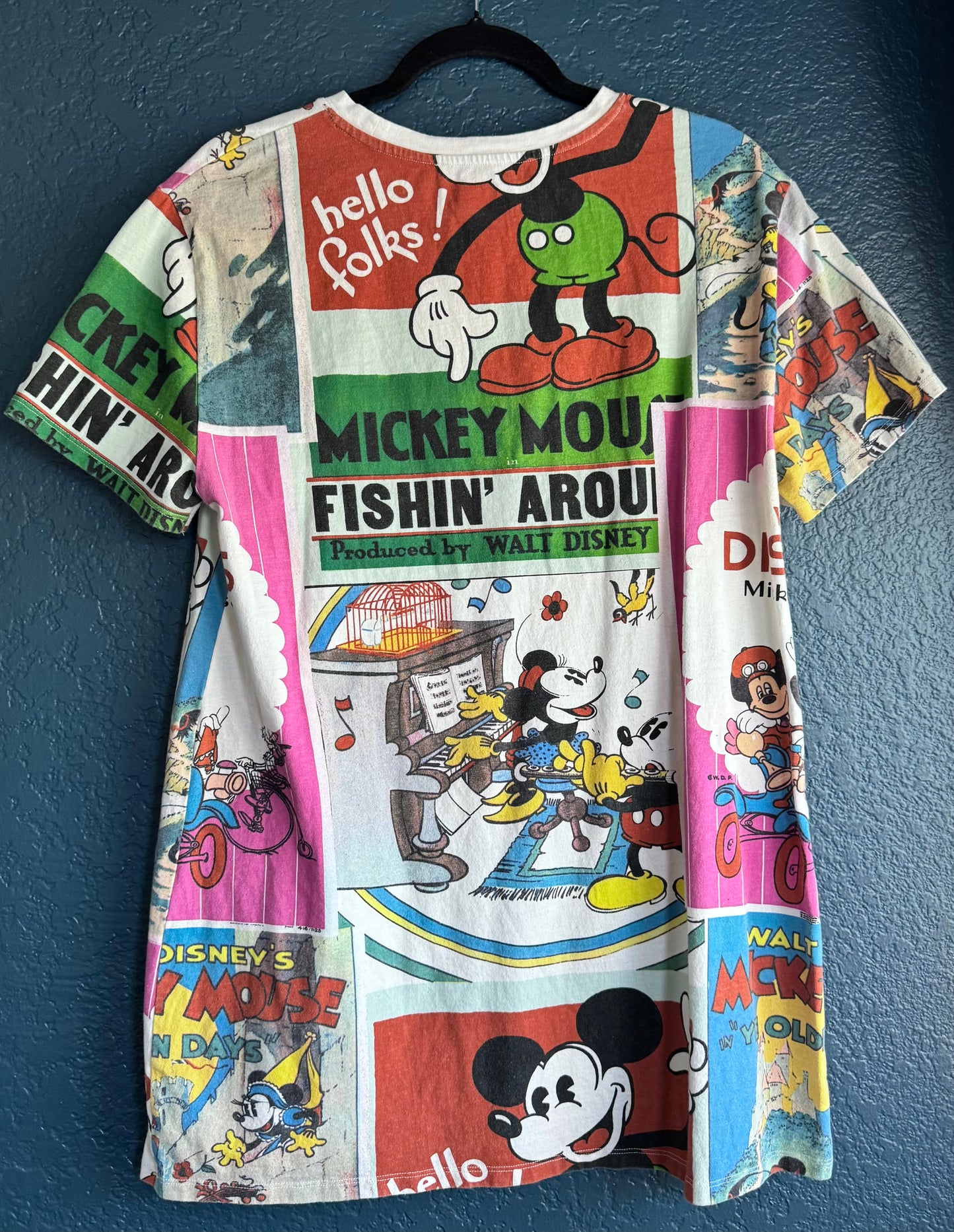 Mickey & Minnie AOP Shirt Dress