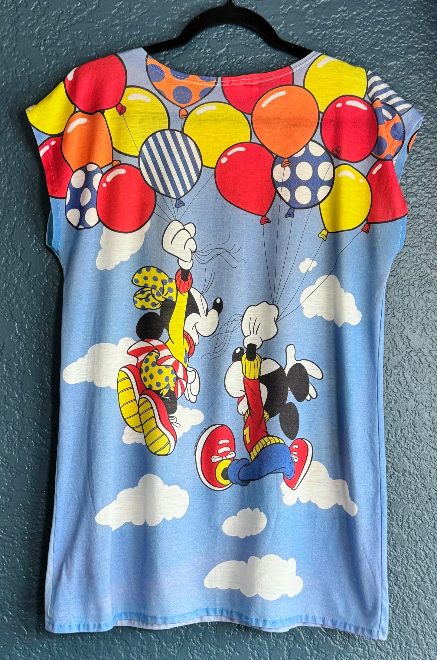 AOP Mickey & Minnie Balloon Top / Shirt Dress
