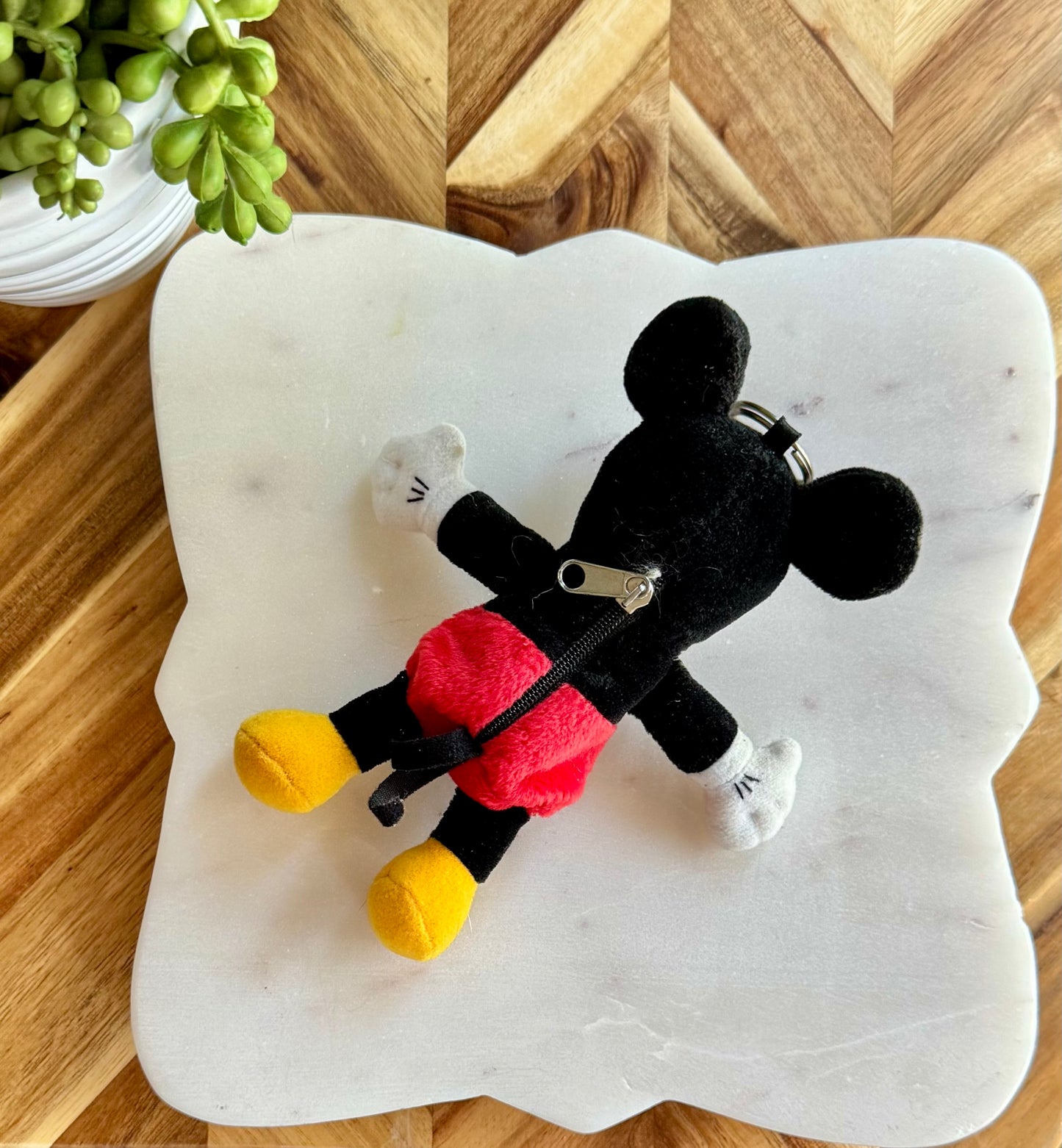 Mickey Mouse Plush Bag Charm / Key Chain Pouch