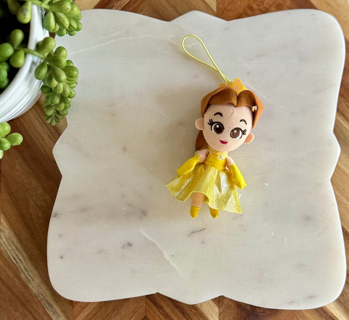 Princess Belle Plush Bag Charm / Key Chain