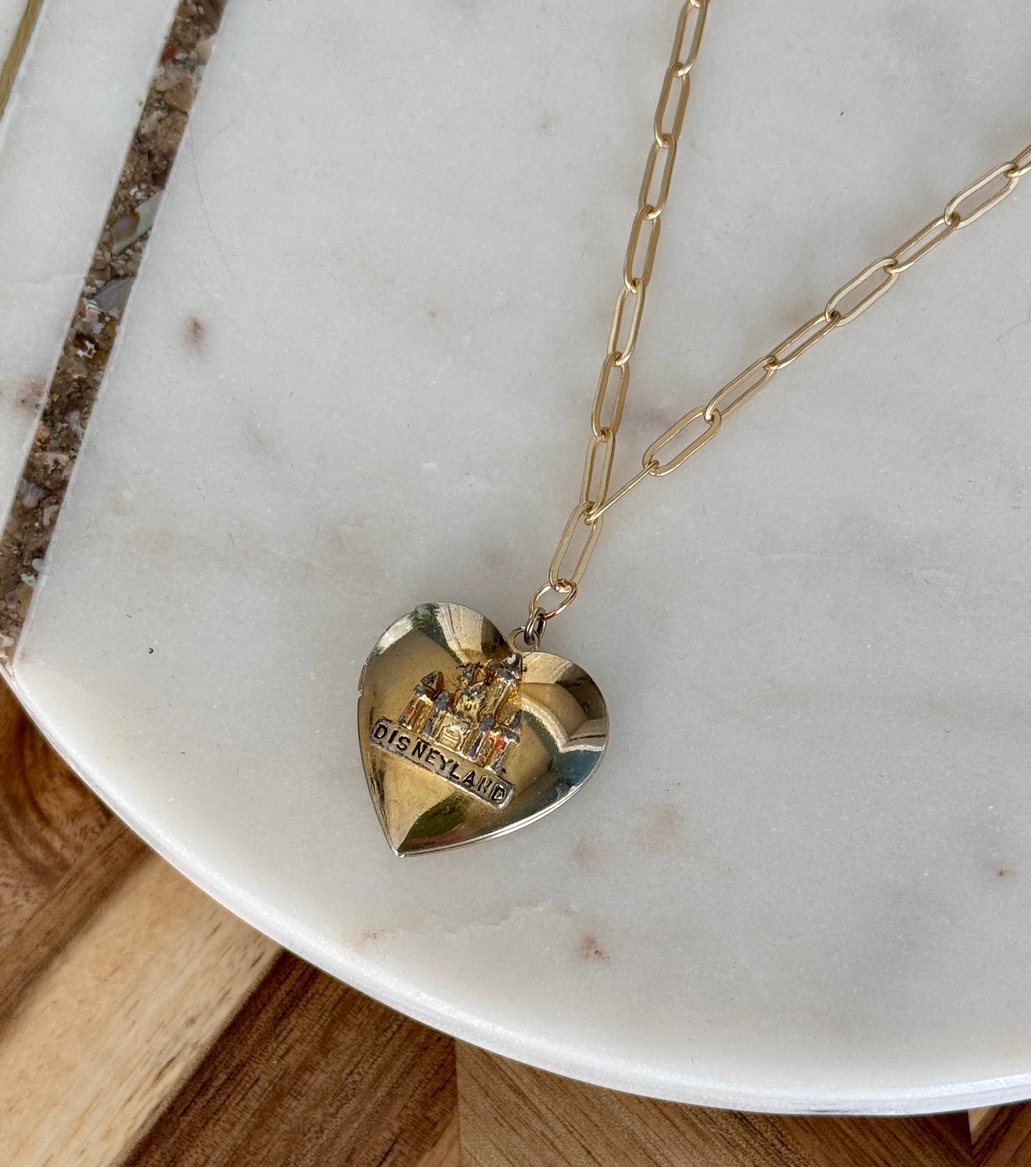 Disneyland Heart Locket Necklace