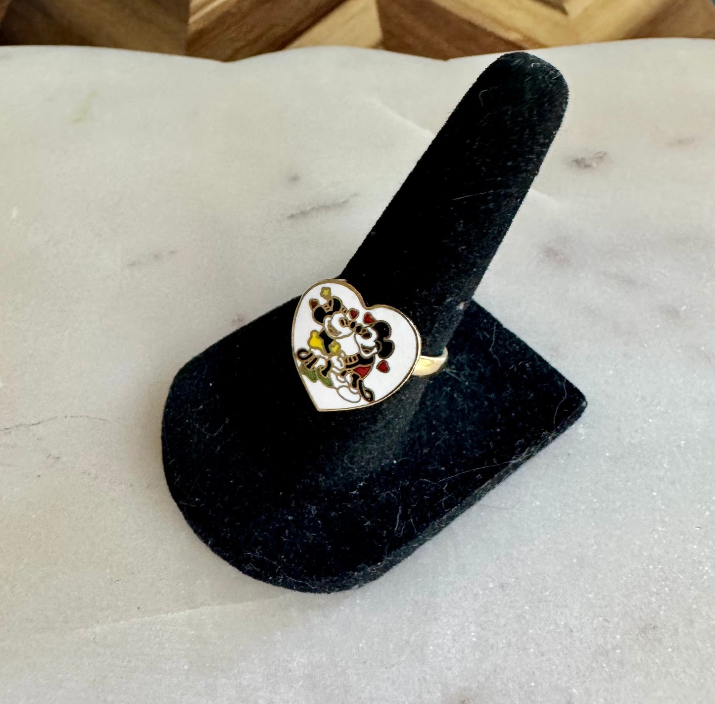 Mickey & Minnie Heart Ring