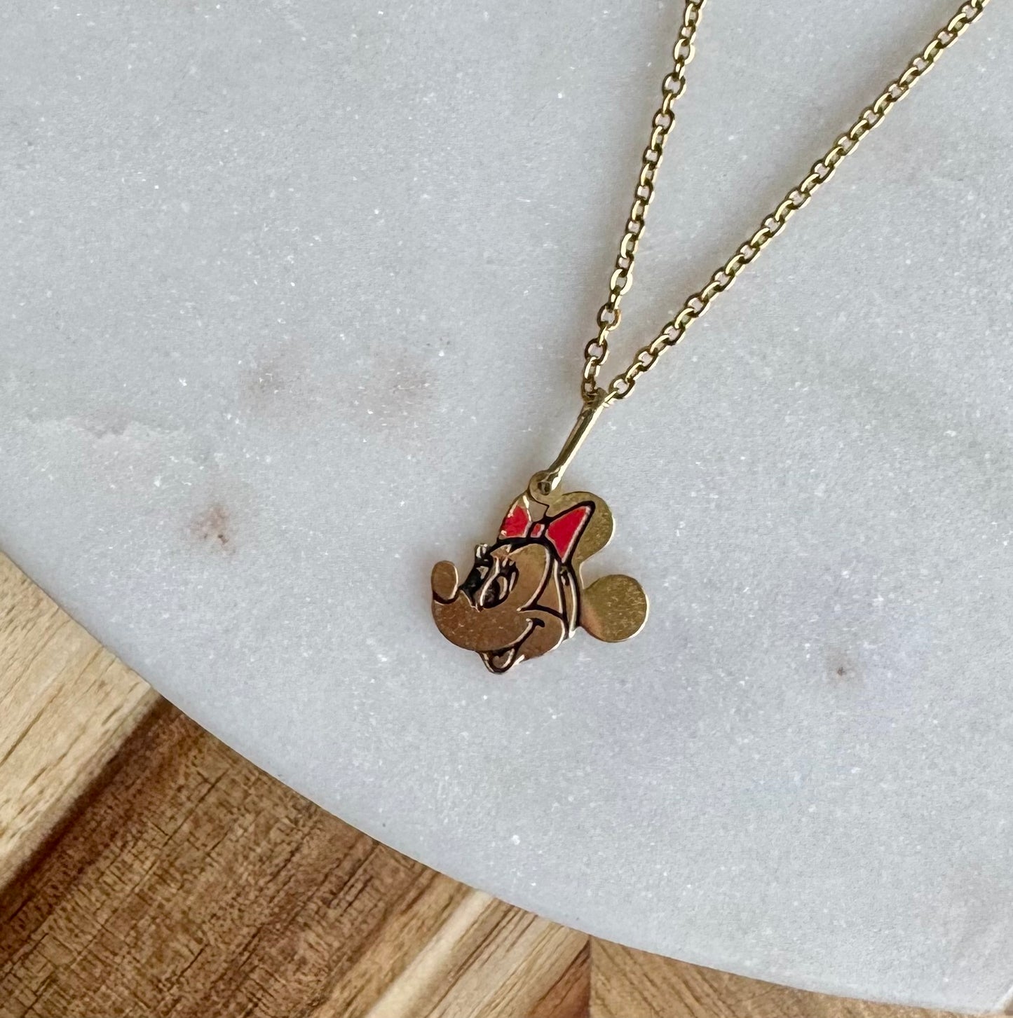 Minnie Head Pendant Necklace