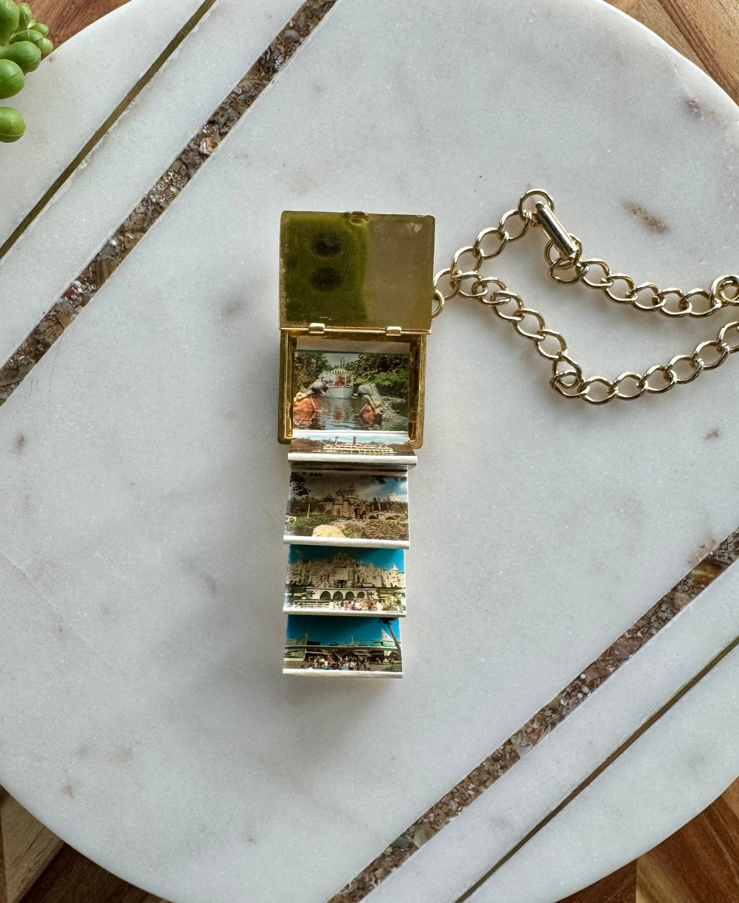 Disneyland Postcard Charm Bracelet