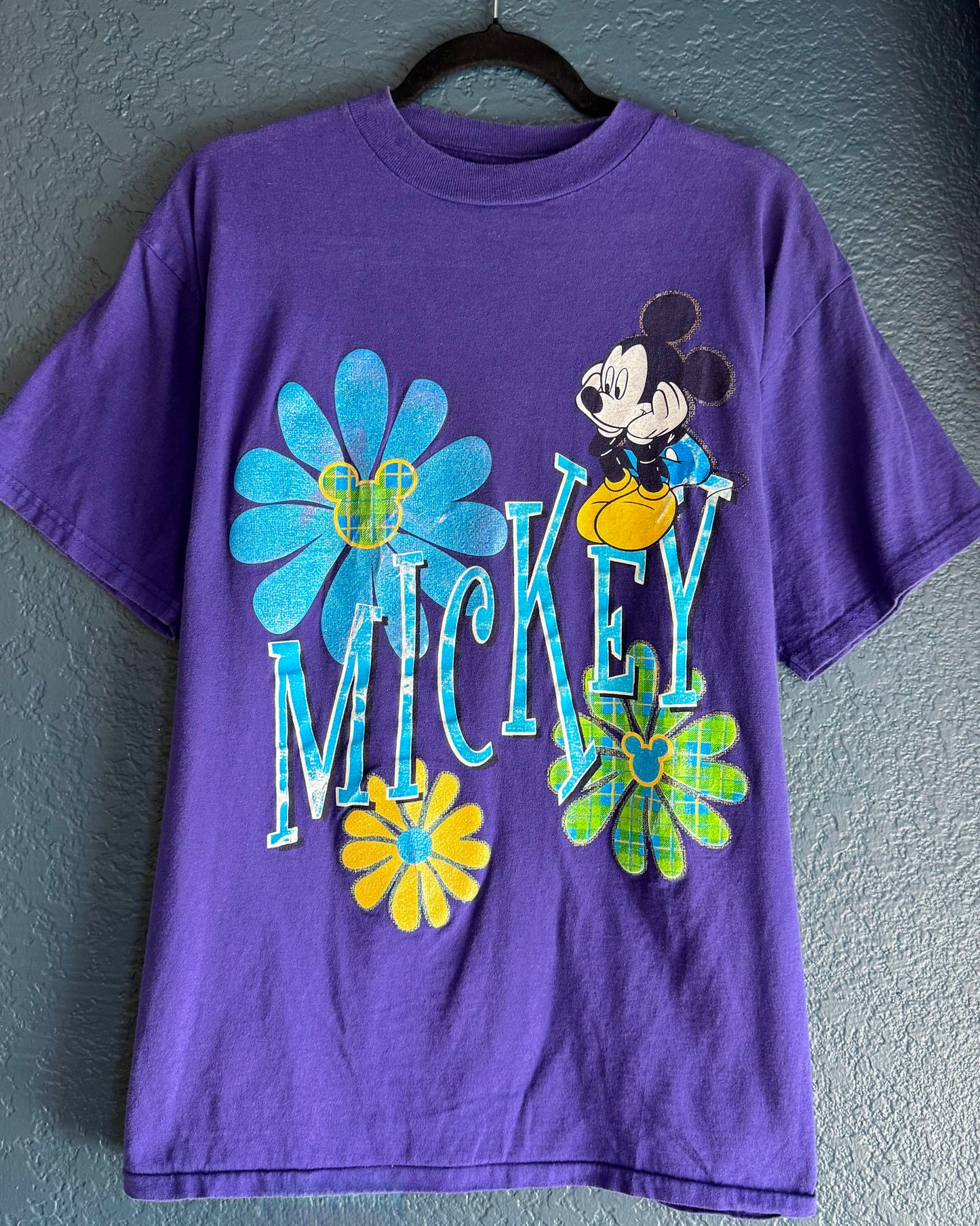 Mickey Glitter Flower Shirt