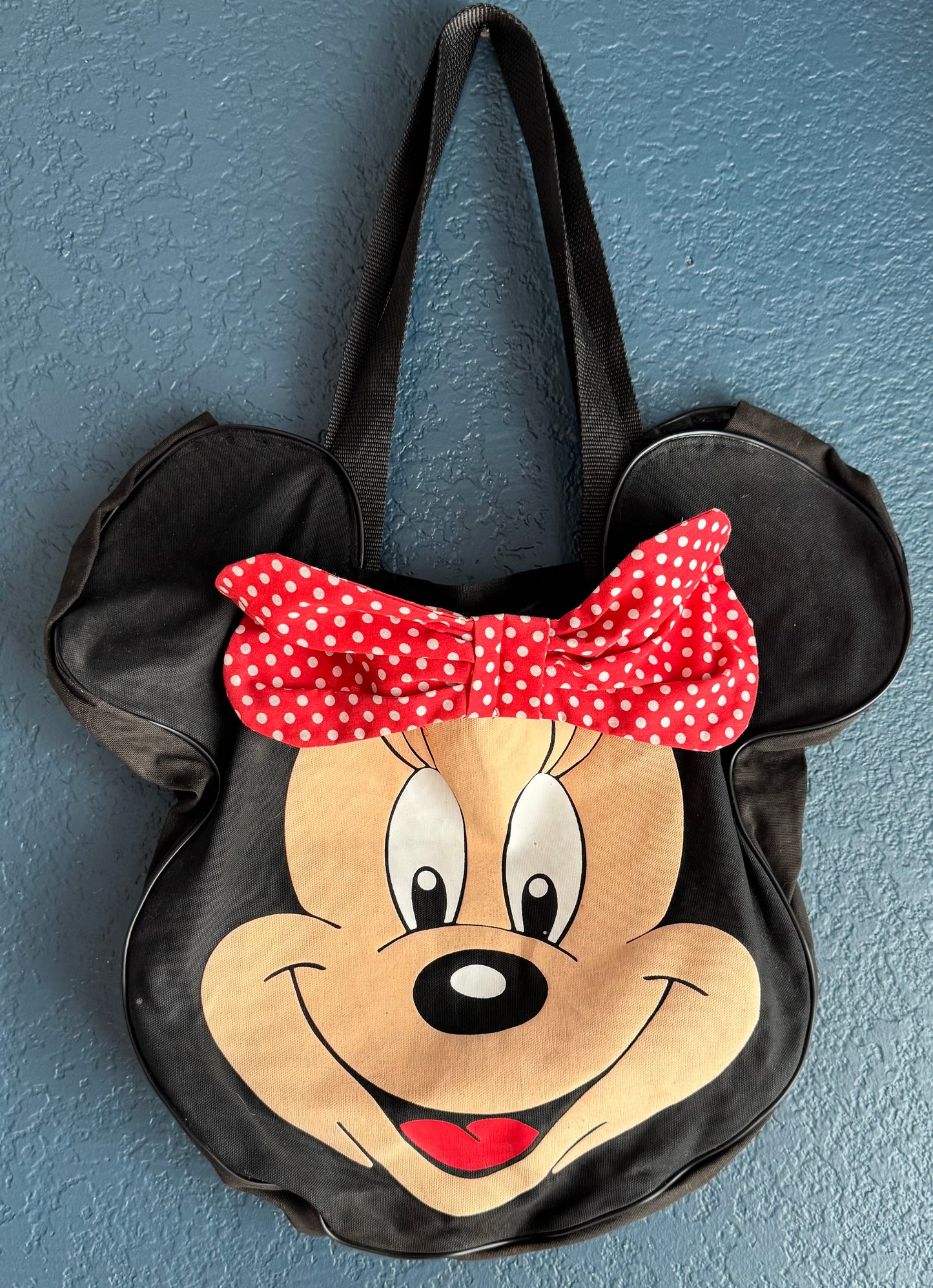 Big Face Minnie Mouse Tote Bag