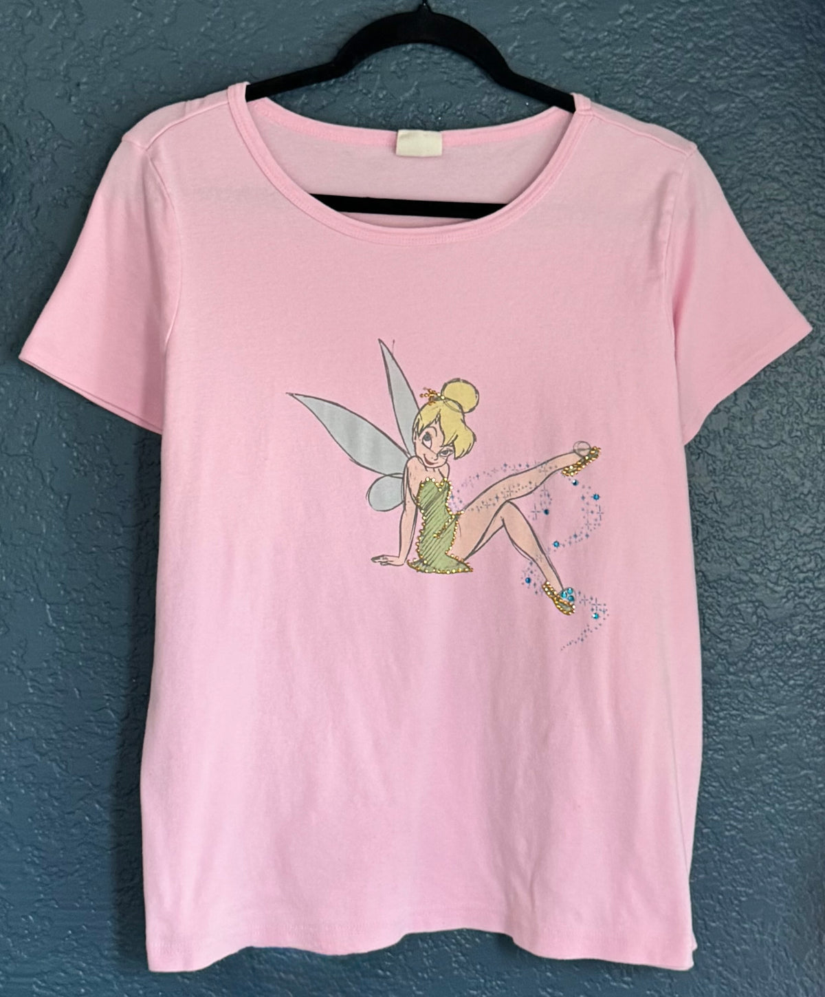 Y2K Tinkerbell Rhinestone Tee