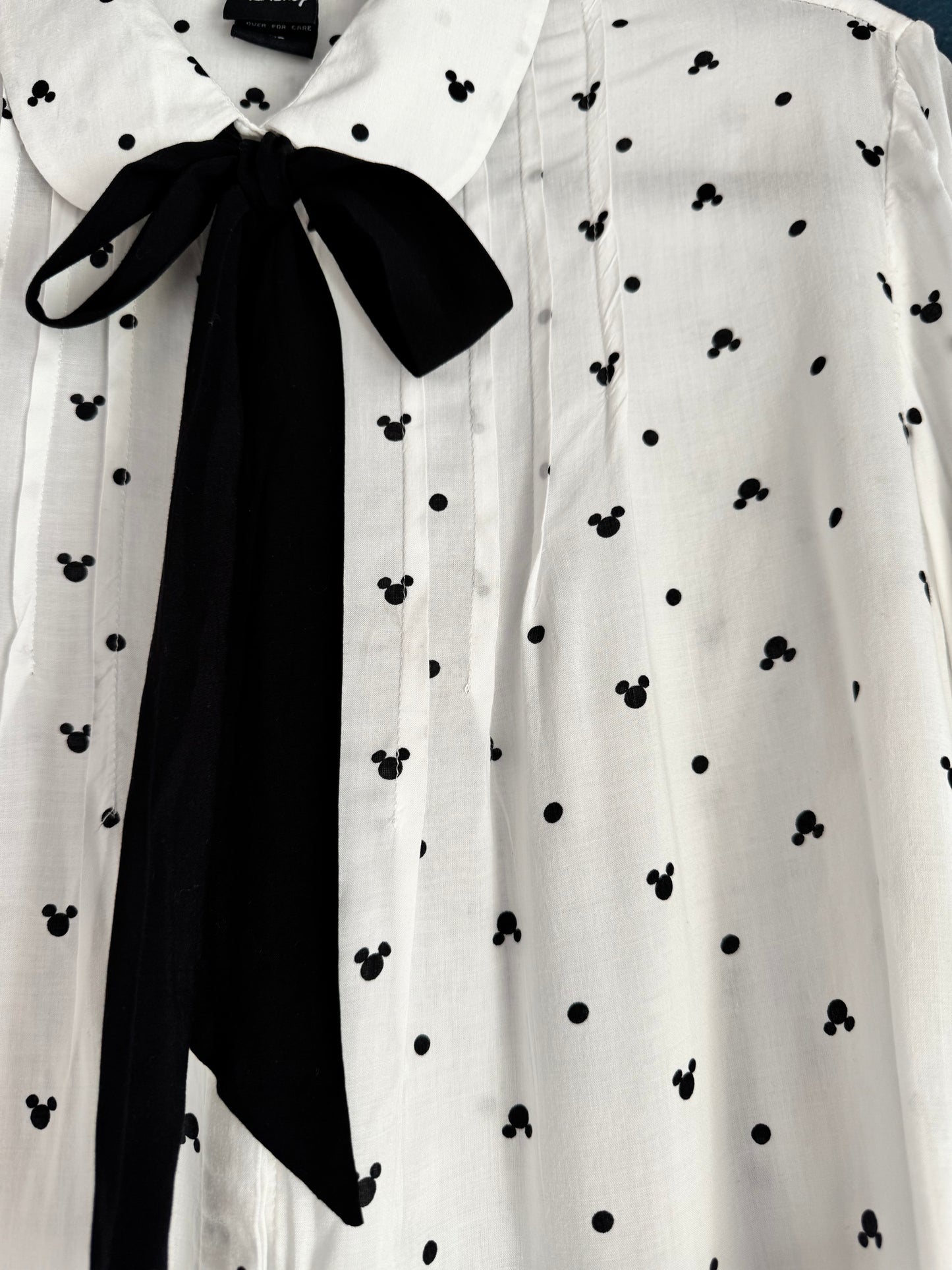 Polka Dot Mickey Button Up Shirt