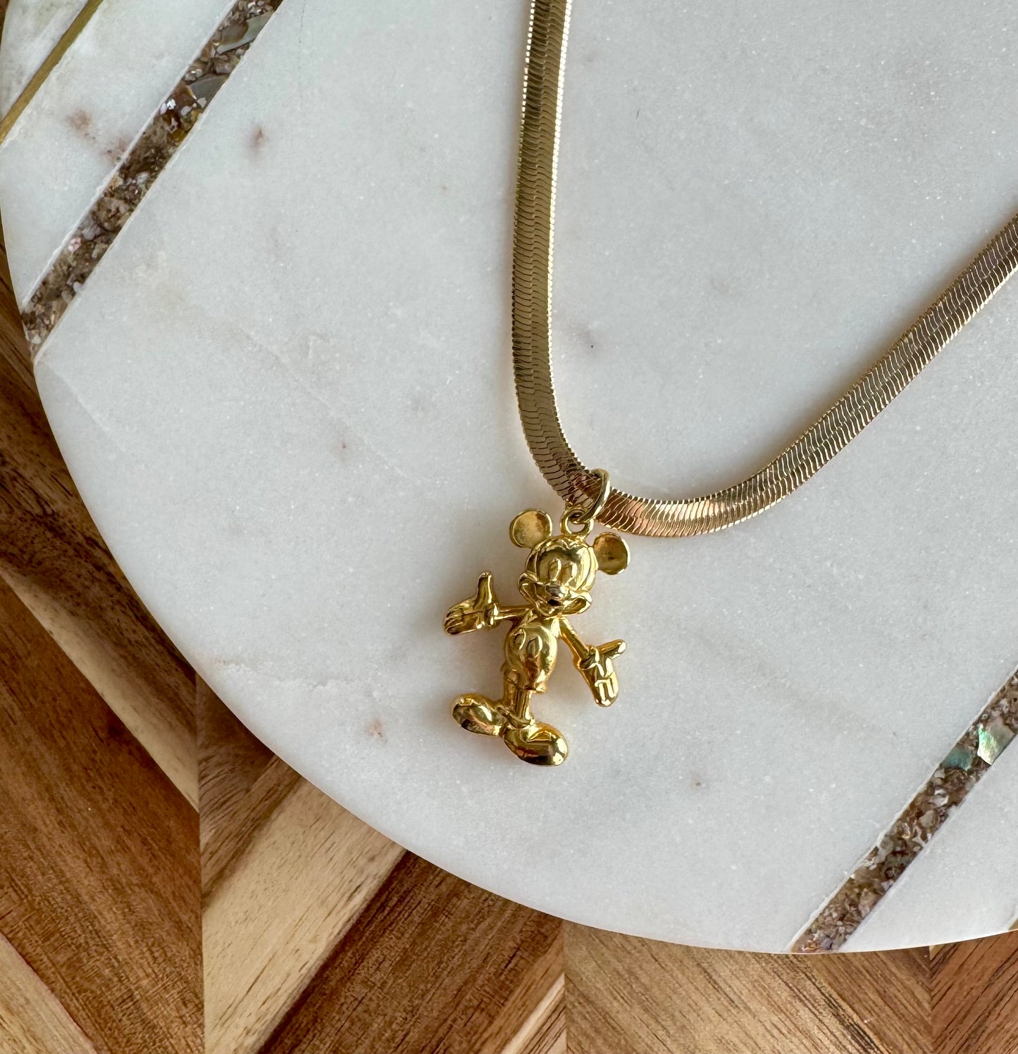 3D Swivel Mickey Mouse Necklace