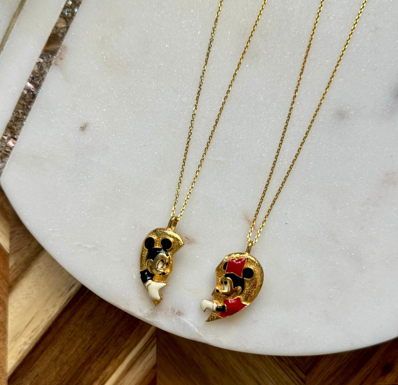 Bestie Mouse Necklace Set