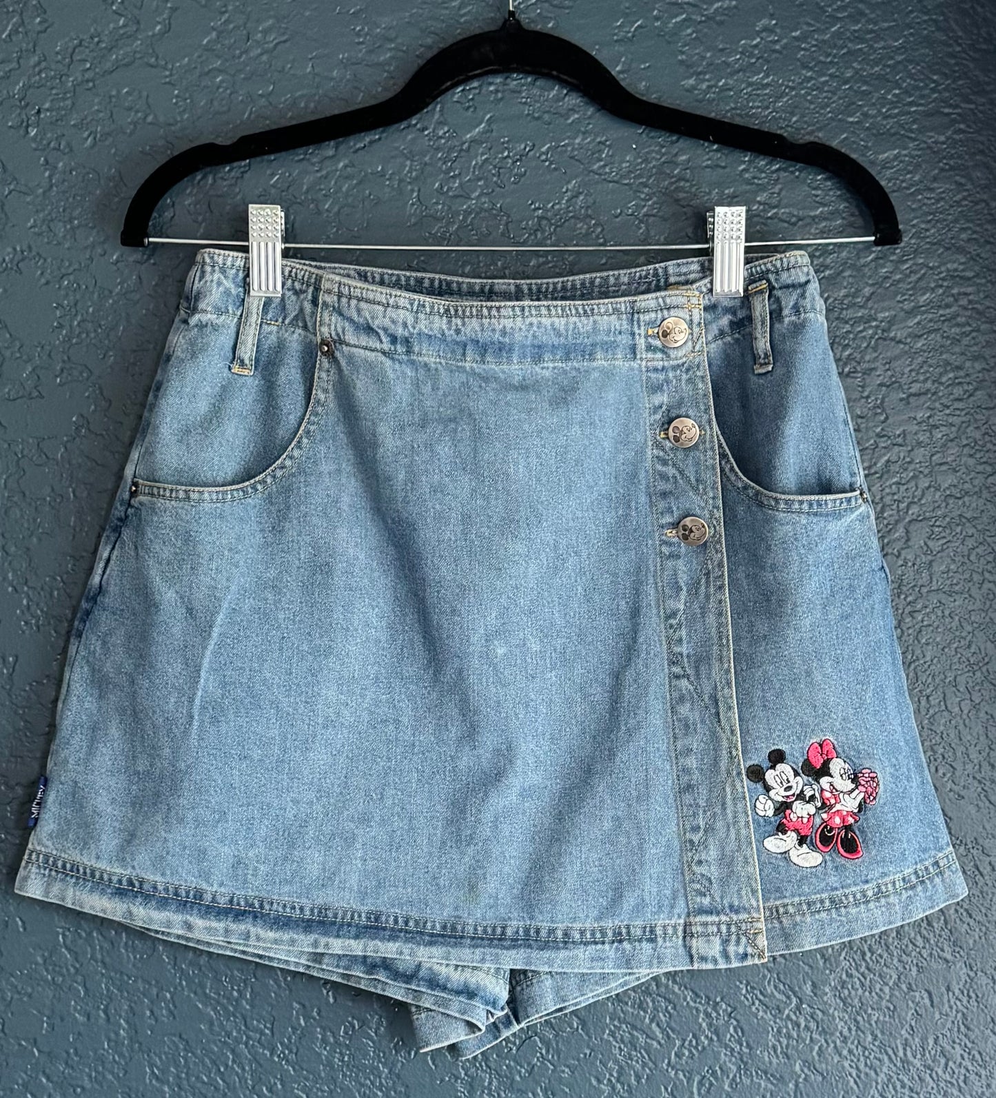 Denim Mickey & Minnie Mouse Skort