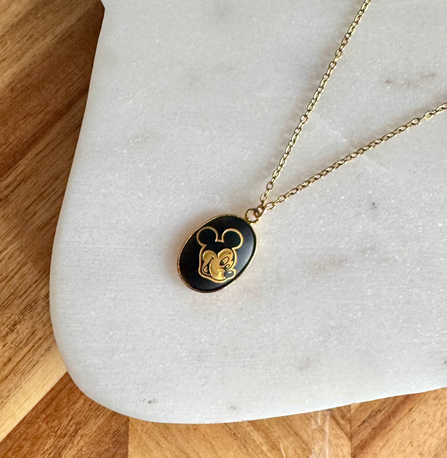 Mickey Mouse Damascene Necklace