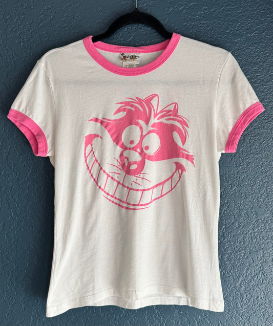 Cheshire Cat Ringer Baby Tee
