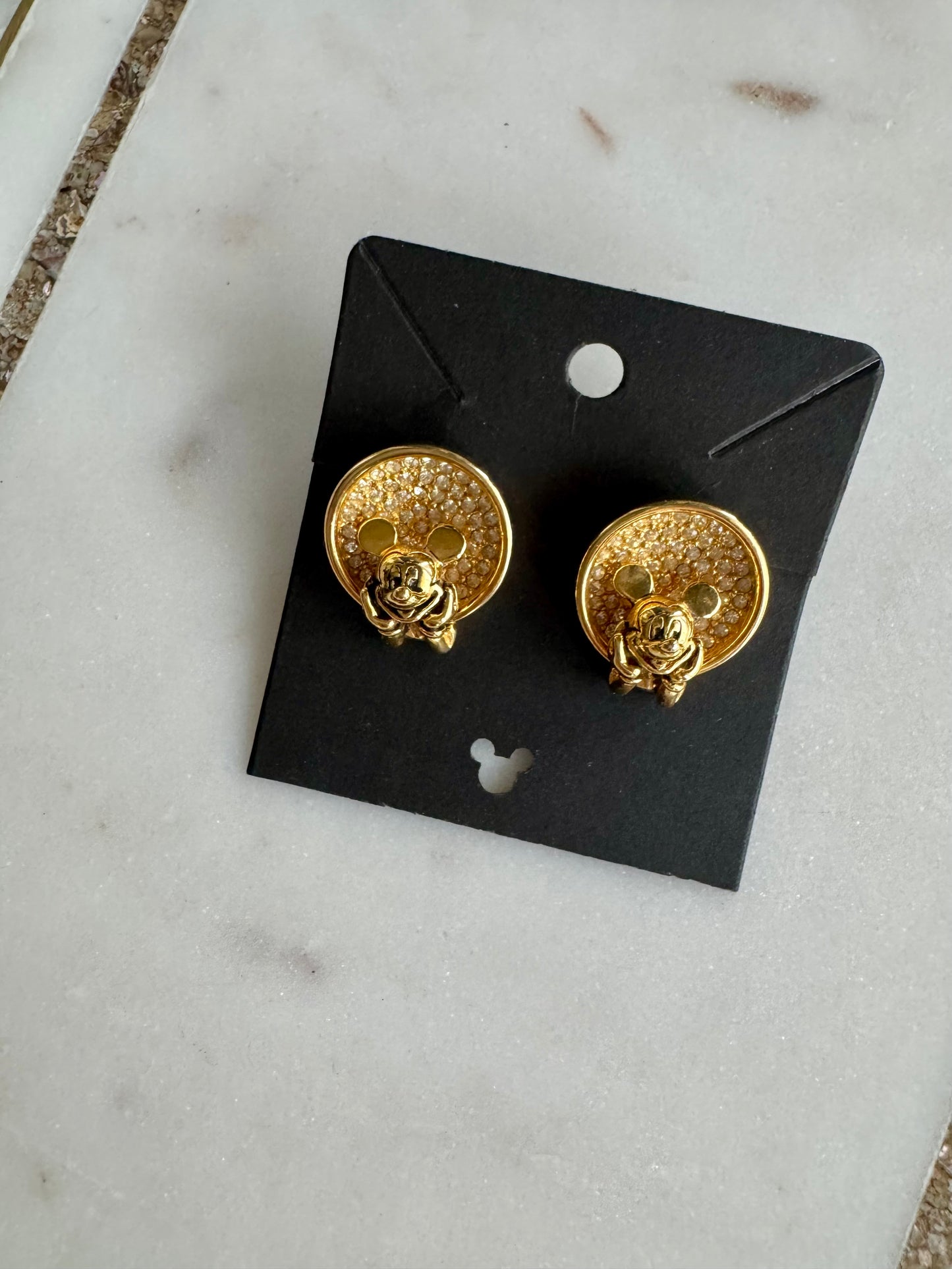 Napier Mickey Mouse Earrings