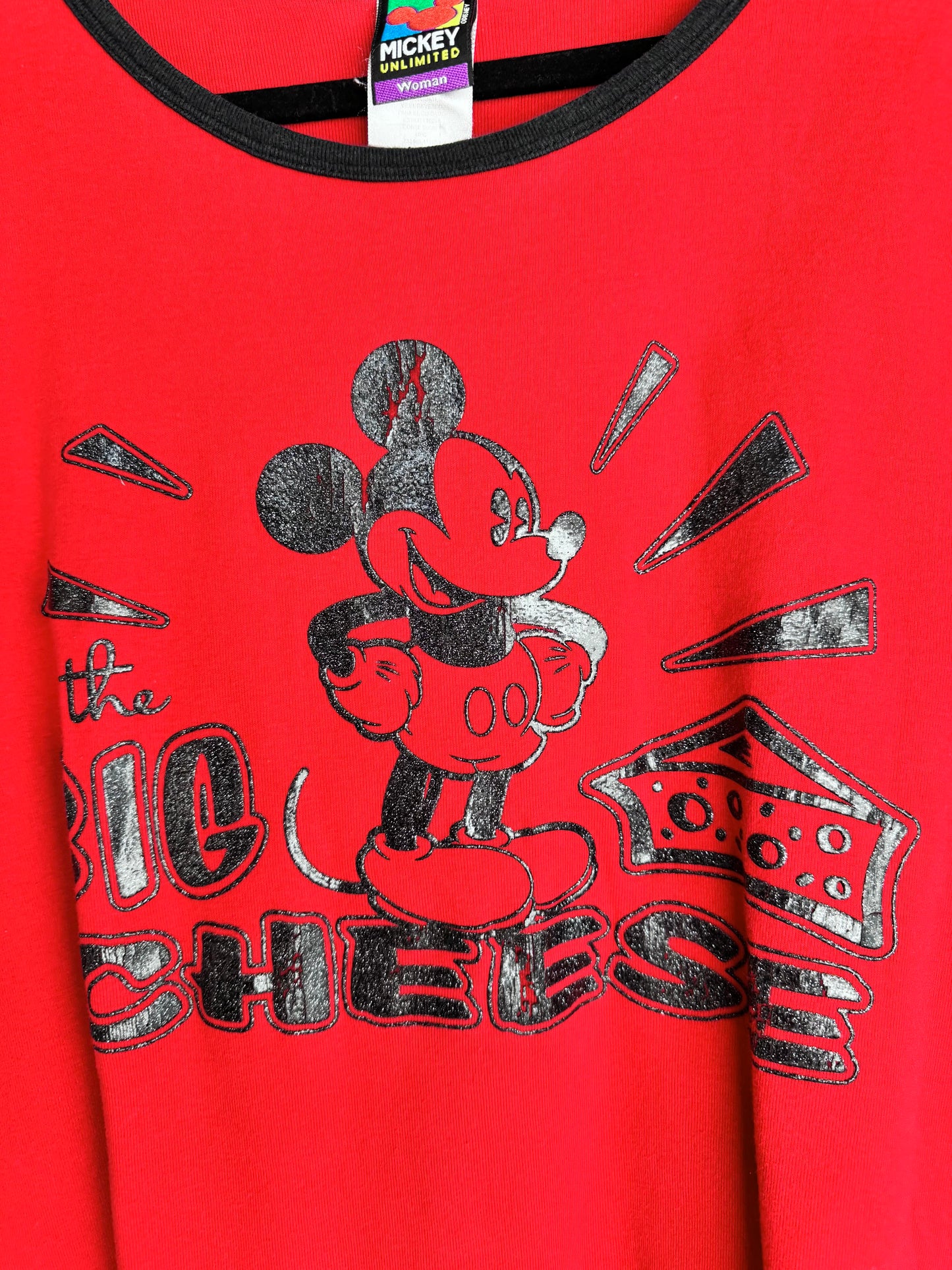 Mickey Mouse "Big Cheese" Ringer Tee