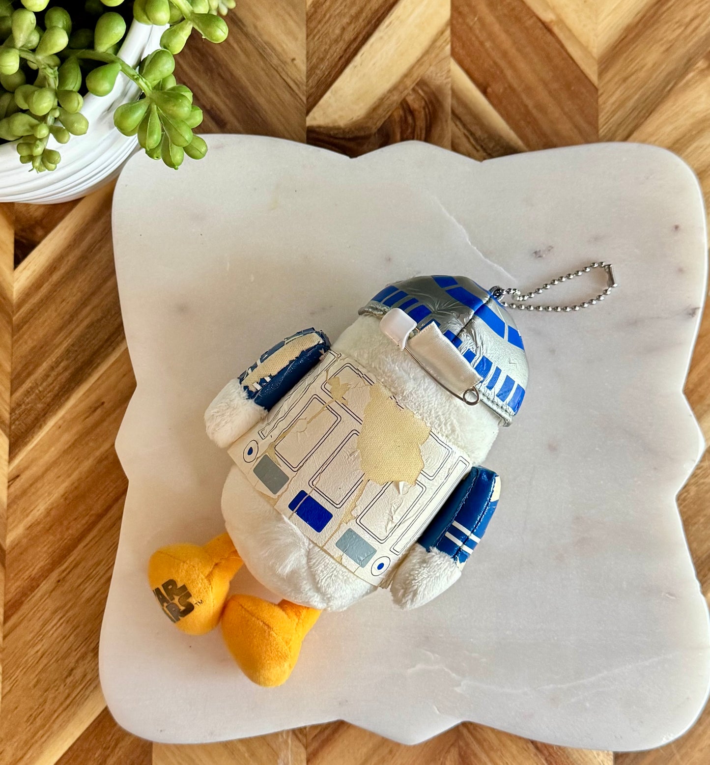 Star Wars Donald R2D2 Plush Bag Charm / Key Chain
