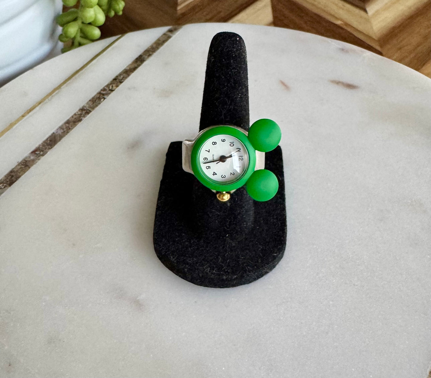 Mickey Mouse Green Ring Watch