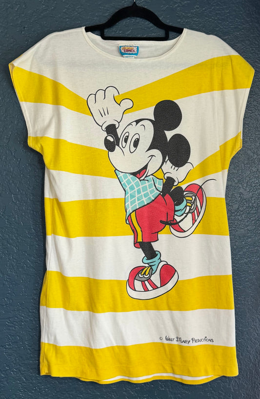 Stripped Mickey Tunic Top / Shirt Dress