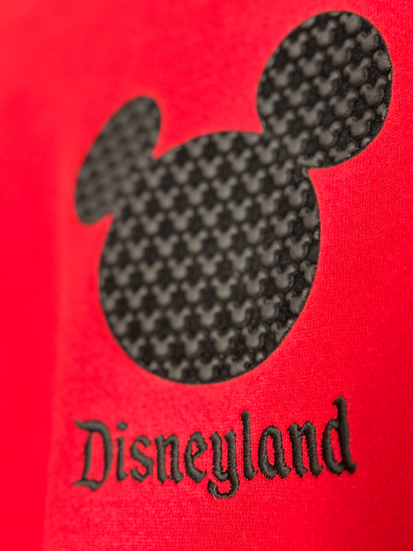 Textured Embroidered Disneyland Crewneck