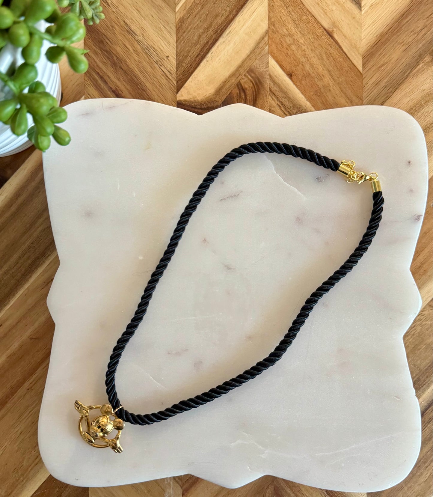 Napier Pendant Mickey Cord Necklace