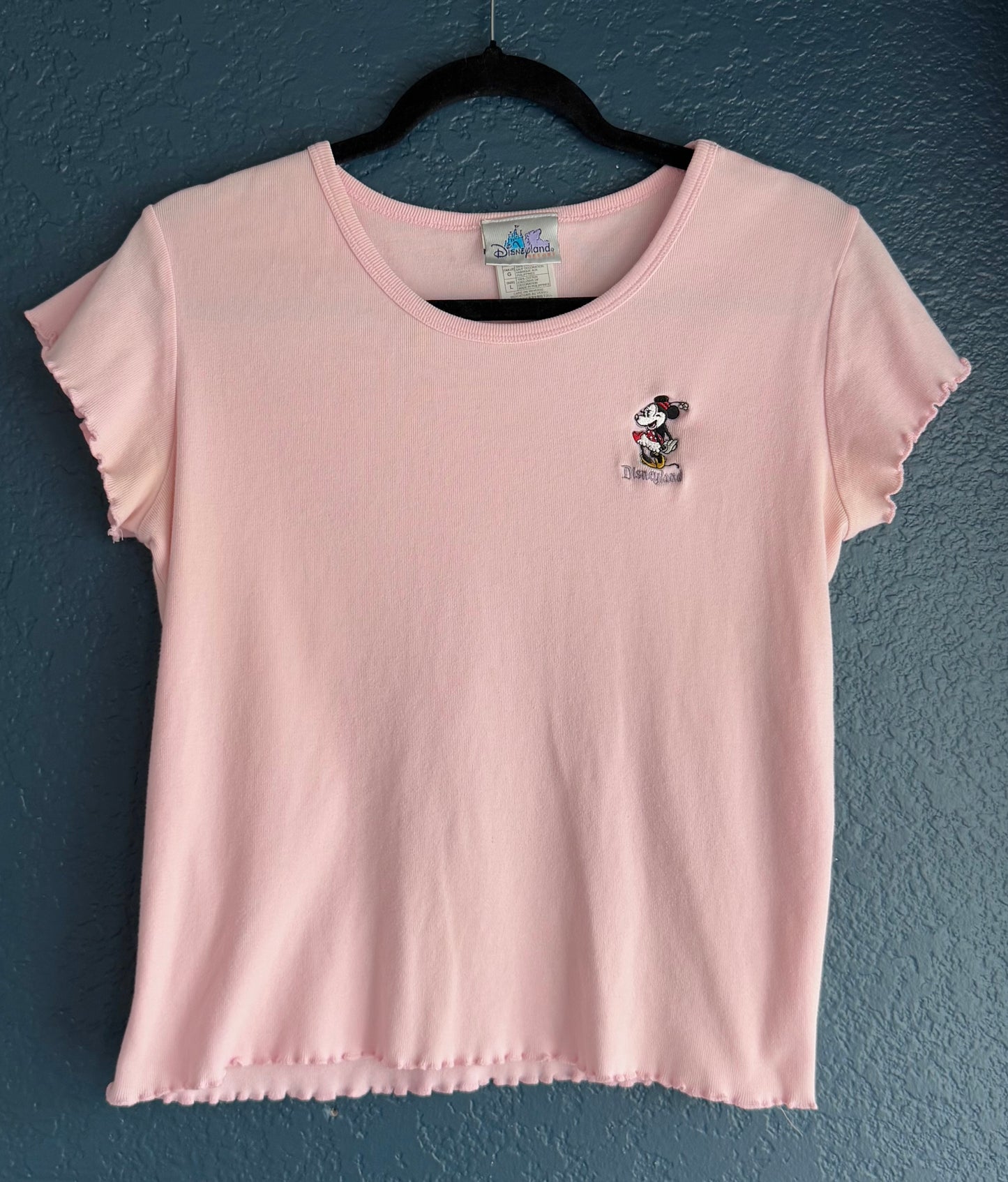 Minnie Mouse Embroidered Disneyland Baby Tee
