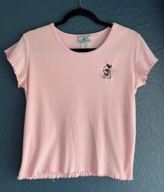 Minnie Mouse Embroidered Disneyland Baby Tee