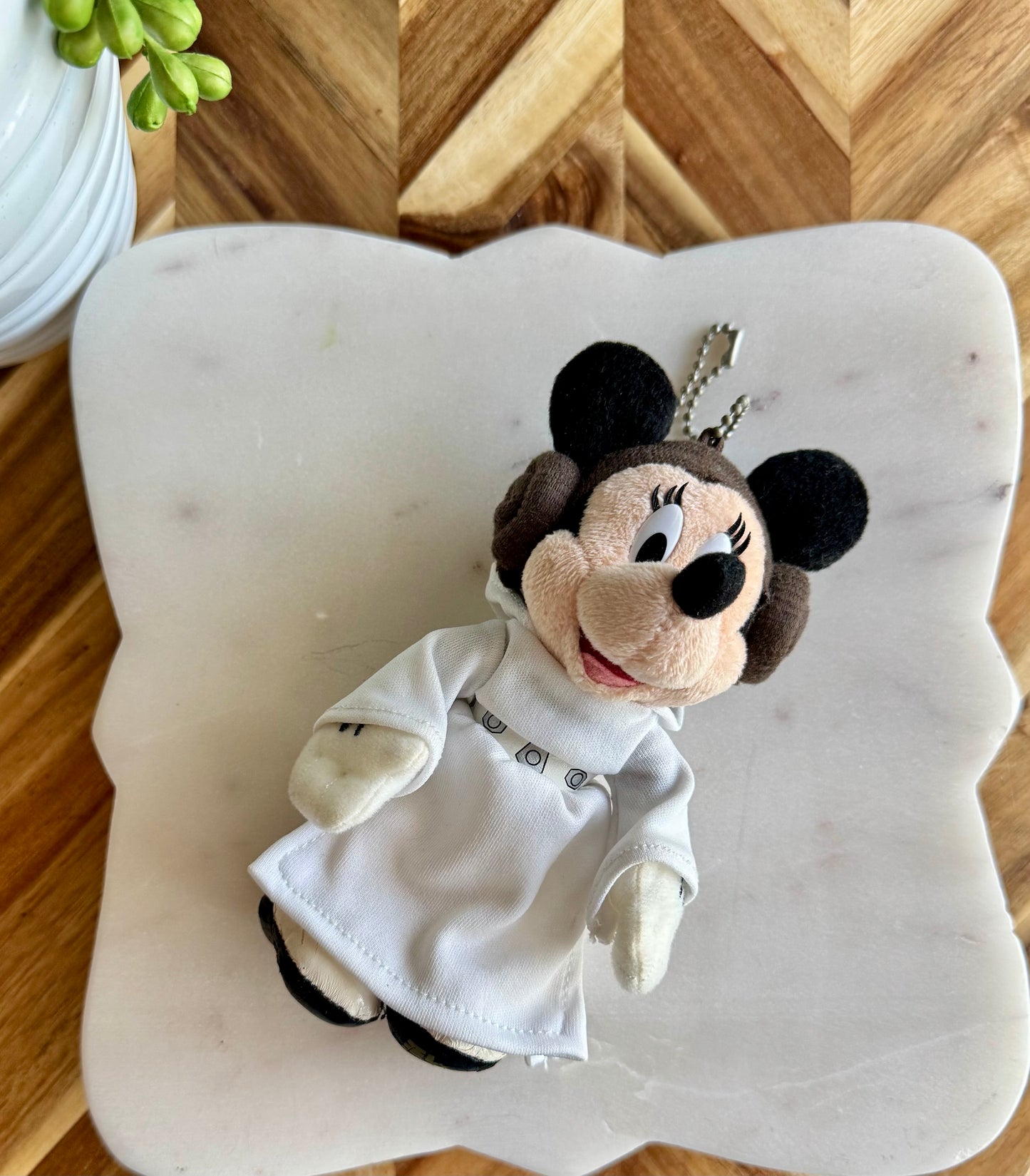 Star Wars Minnie Leia Plush Bag Charm / Key Chain