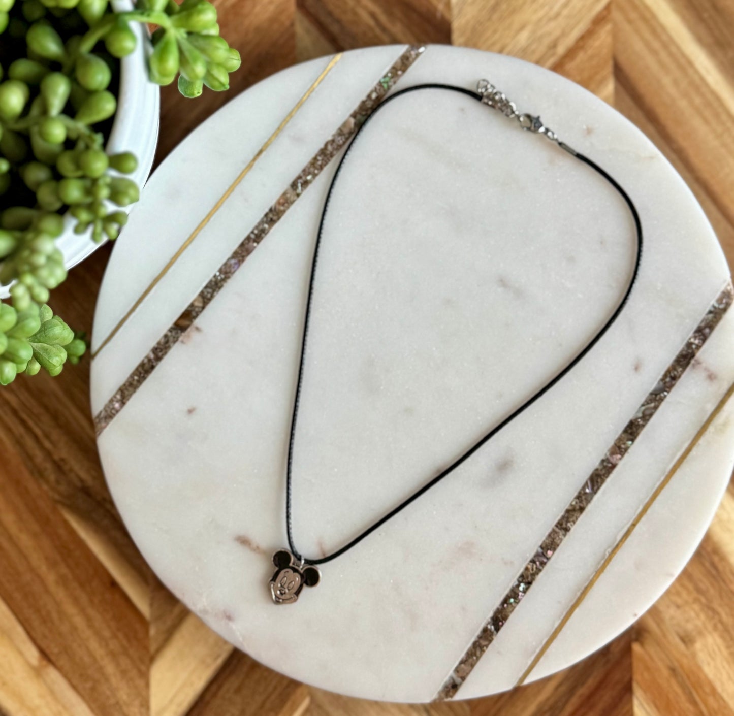Mickey Mouse Cord Necklace