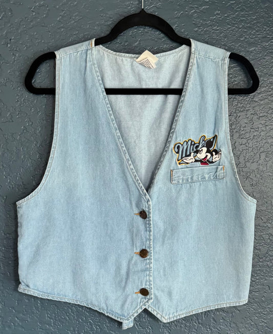 Mickey Mouse Denim Vest