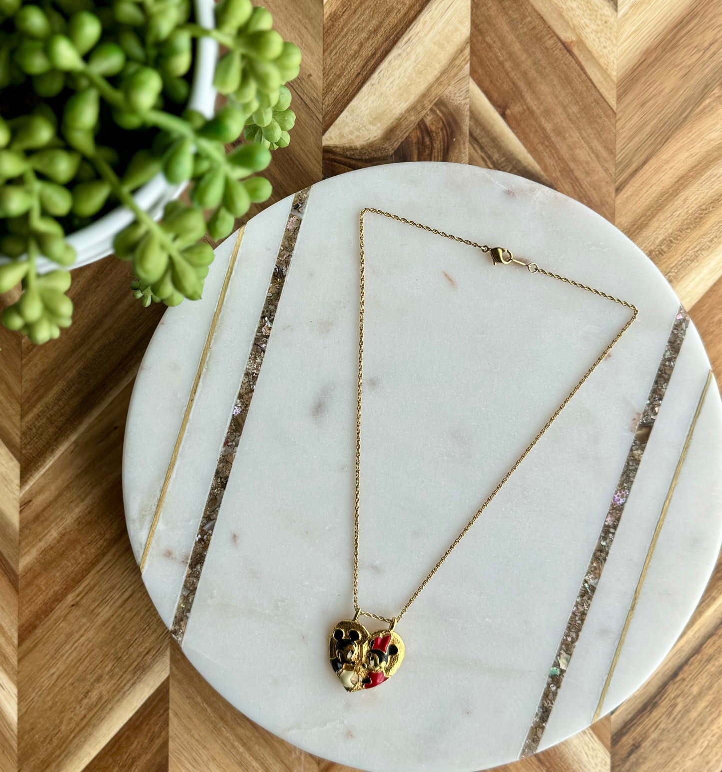 Mickey & Minnie Best Friends Necklace