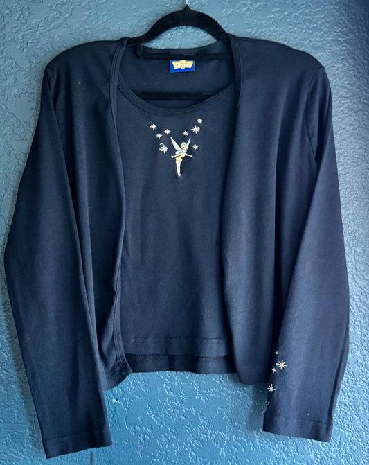Embroidered Tinkerbell Cardigan Shirt