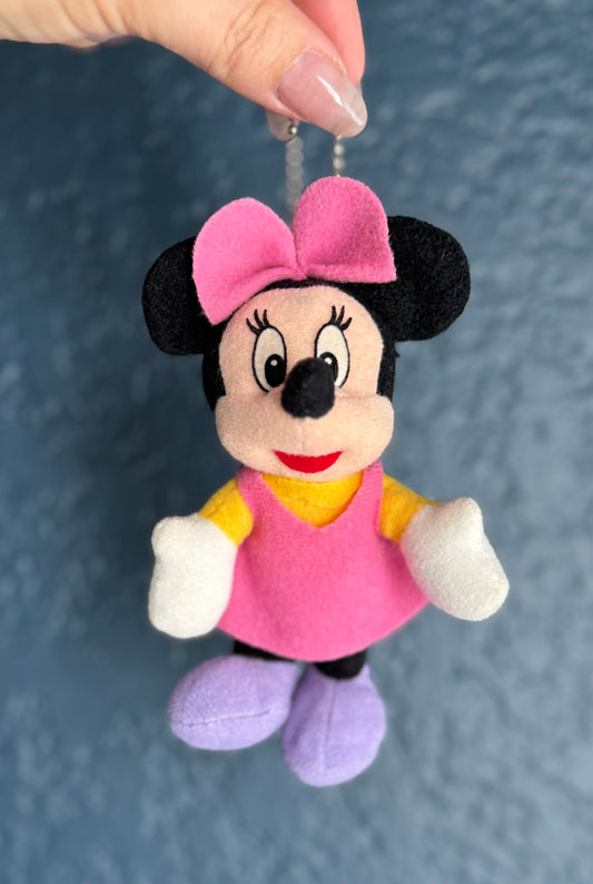 Minnie Mouse Pink Plush Bag Charm / Key Chain