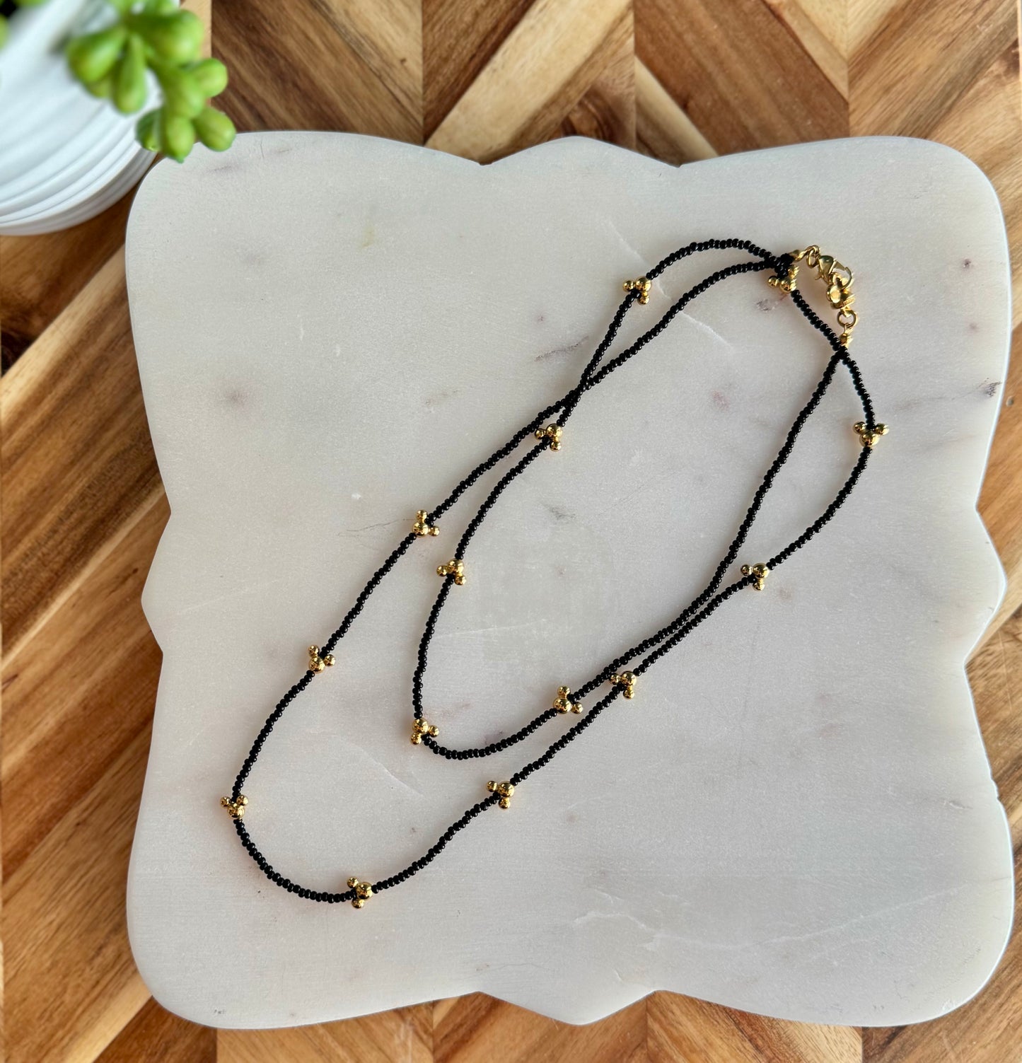 Napier Mickey Mouse Long Strand Necklace