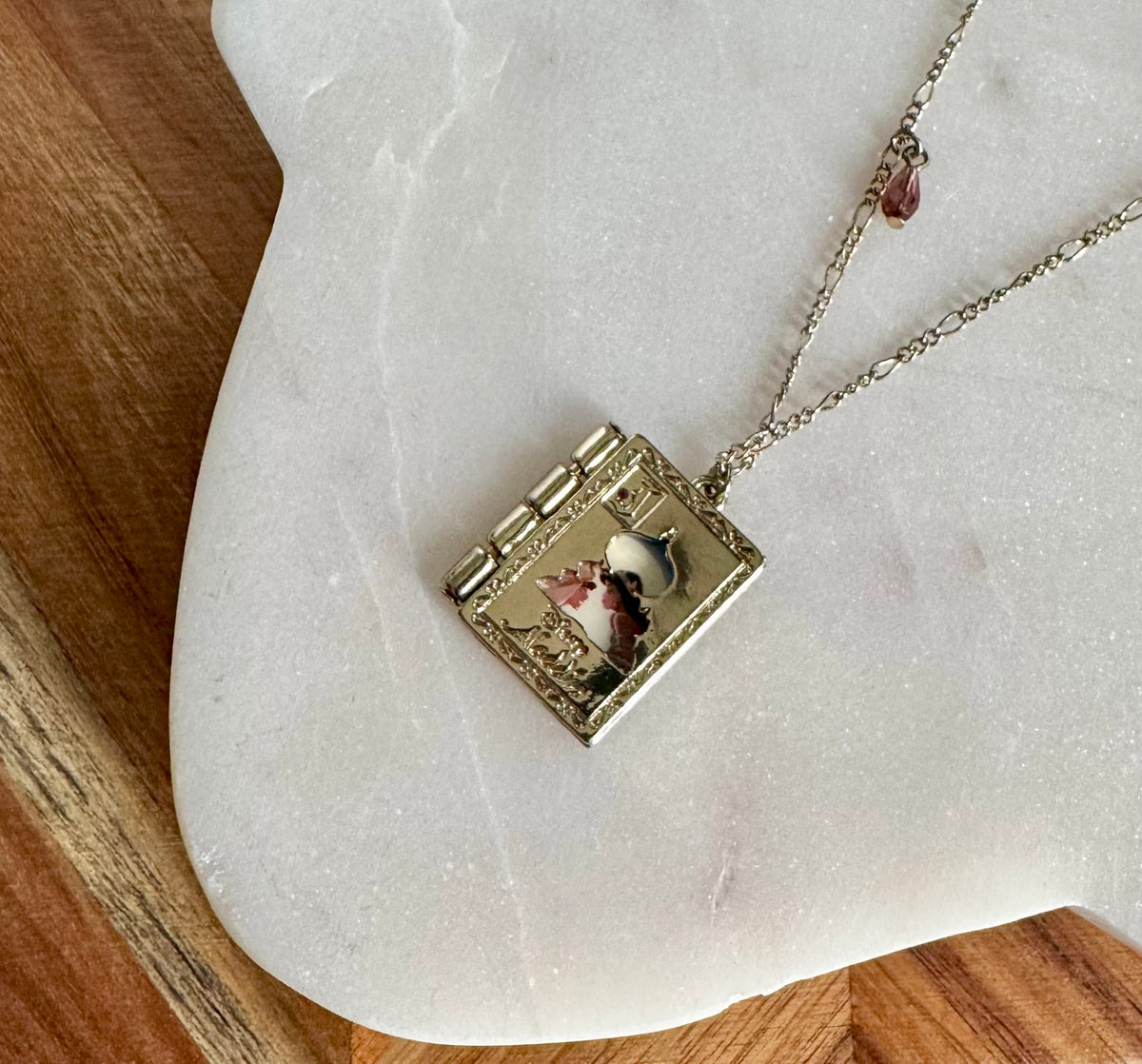 Aladdin & Jasmine Locket Necklace