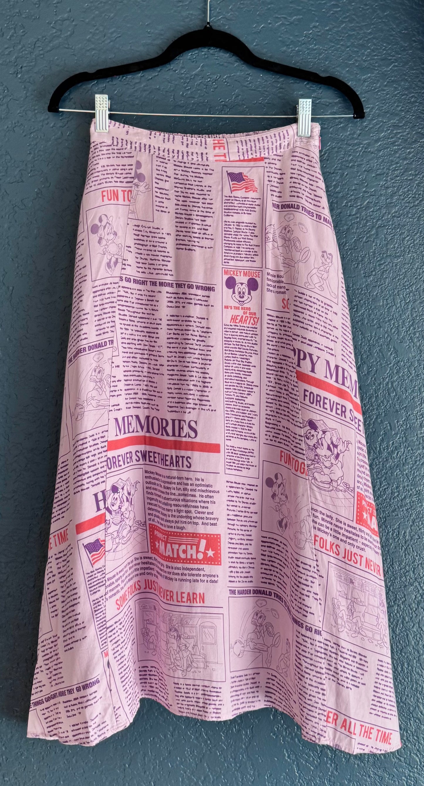 Moussy Newspaper Skirt