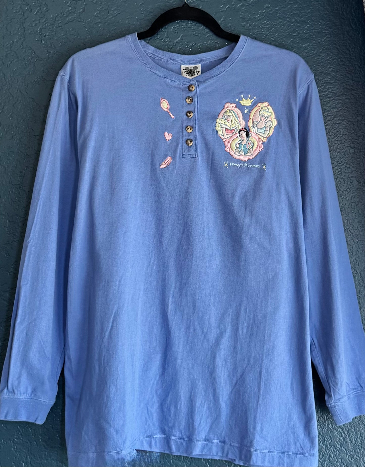 Embroidered Princess Henley Shirt