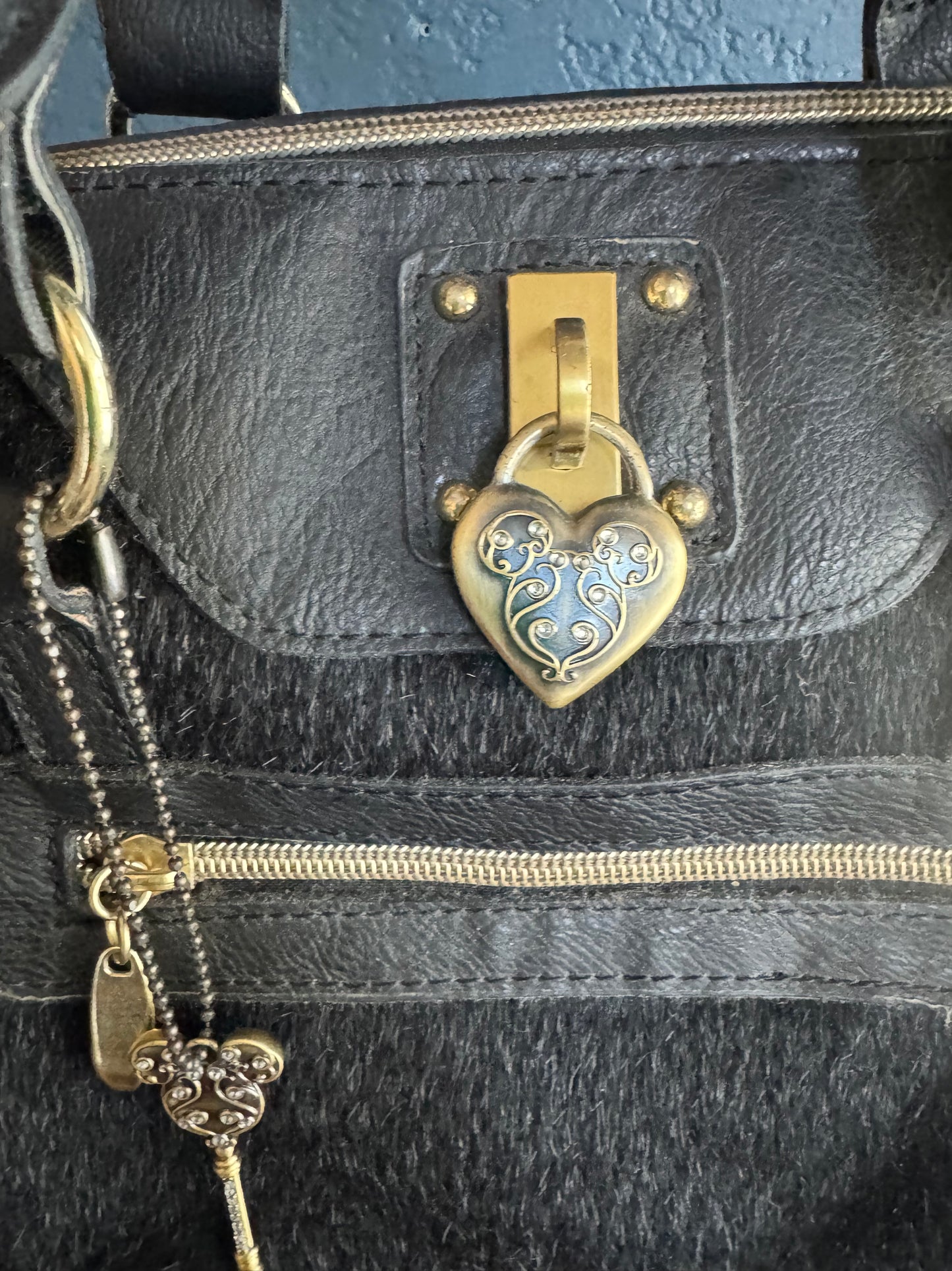 Mickey Pony Hair Boston Bag