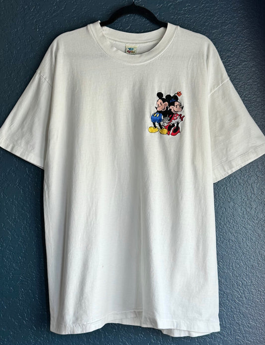 Embroidered Mickey & Minnie Shirt