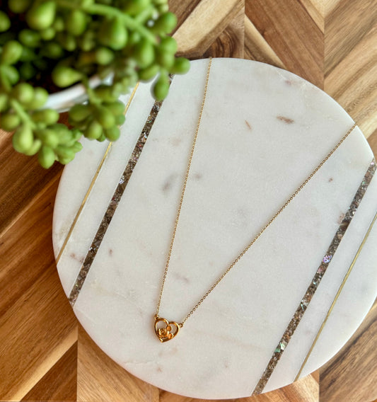 Mickey Heart Silhouette Necklace