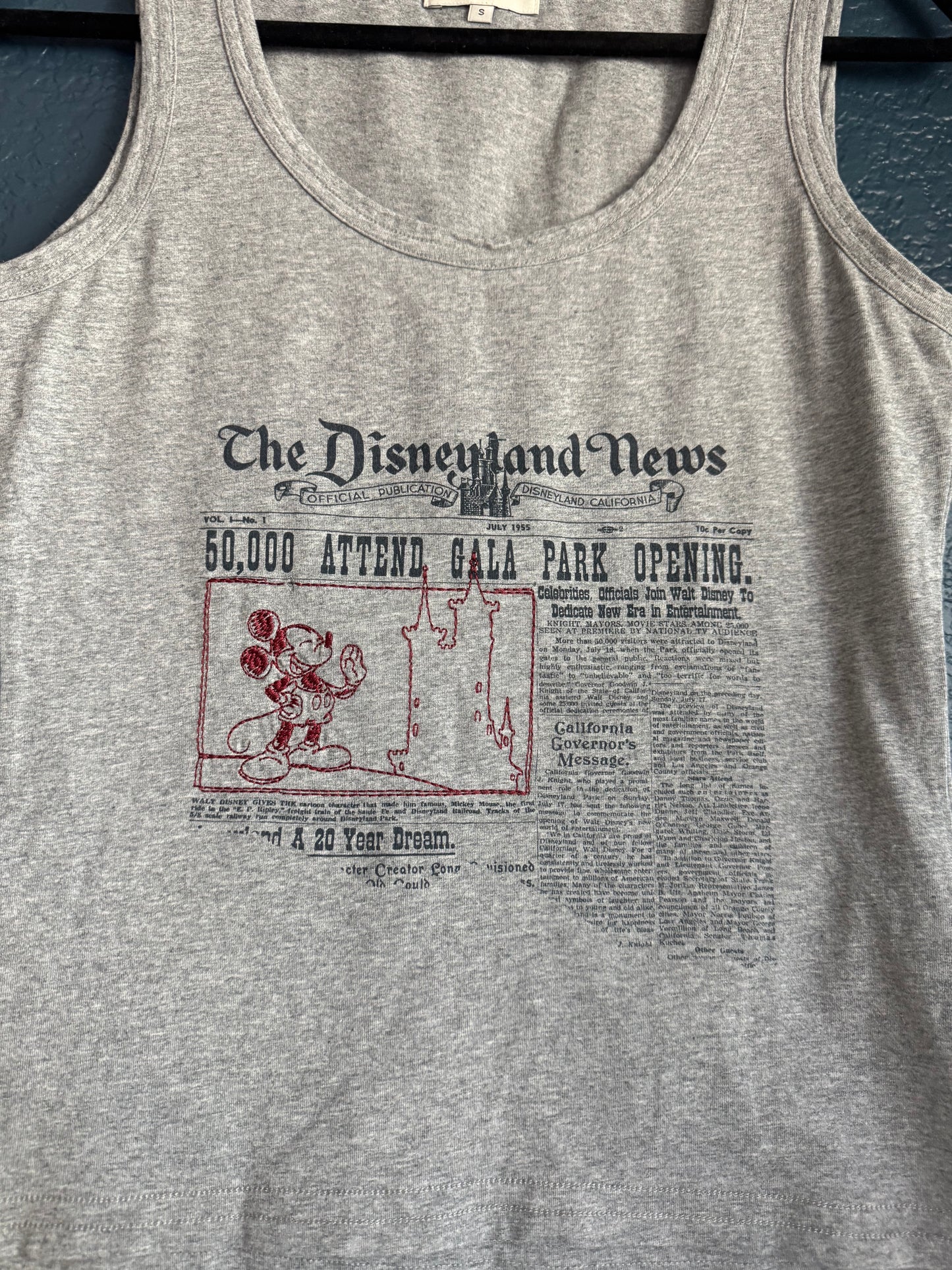 Embroidered Disneyland Tank Top