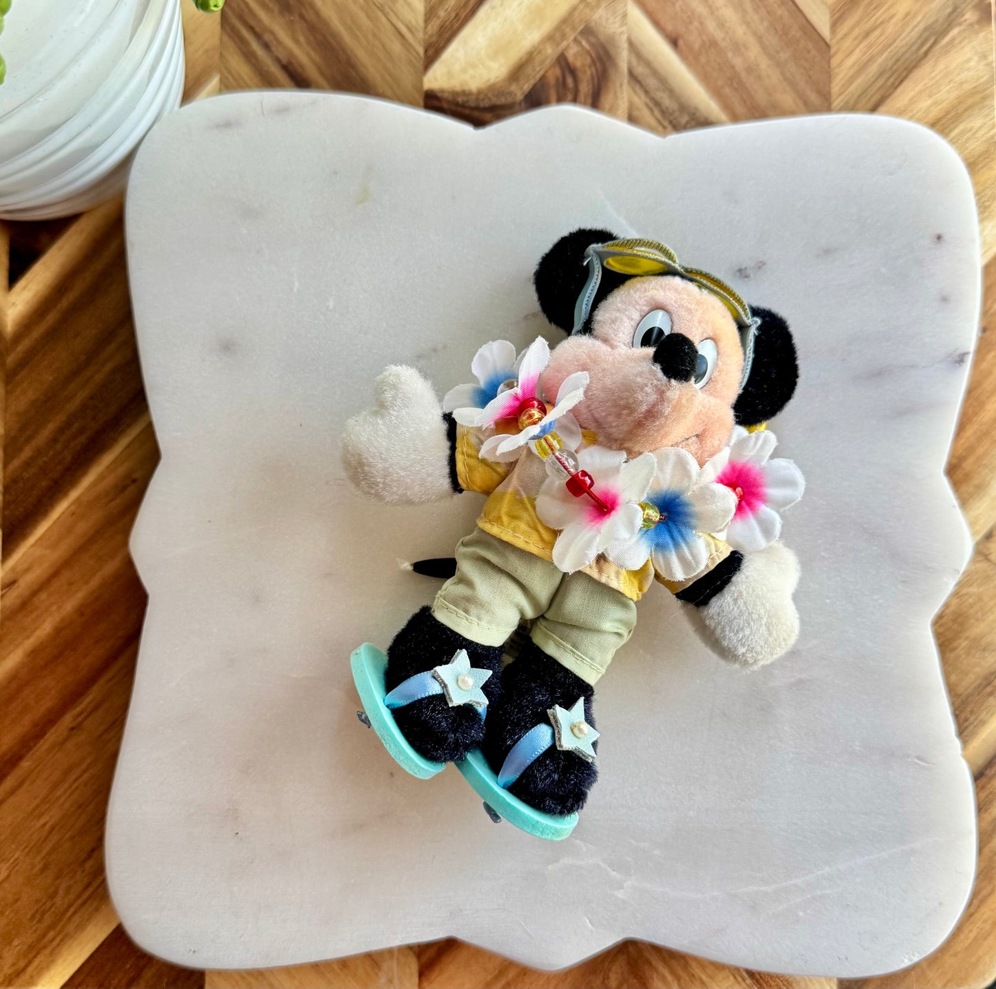 Hawaiian Mickey Mouse Plush Bag Charm / Key Chain
