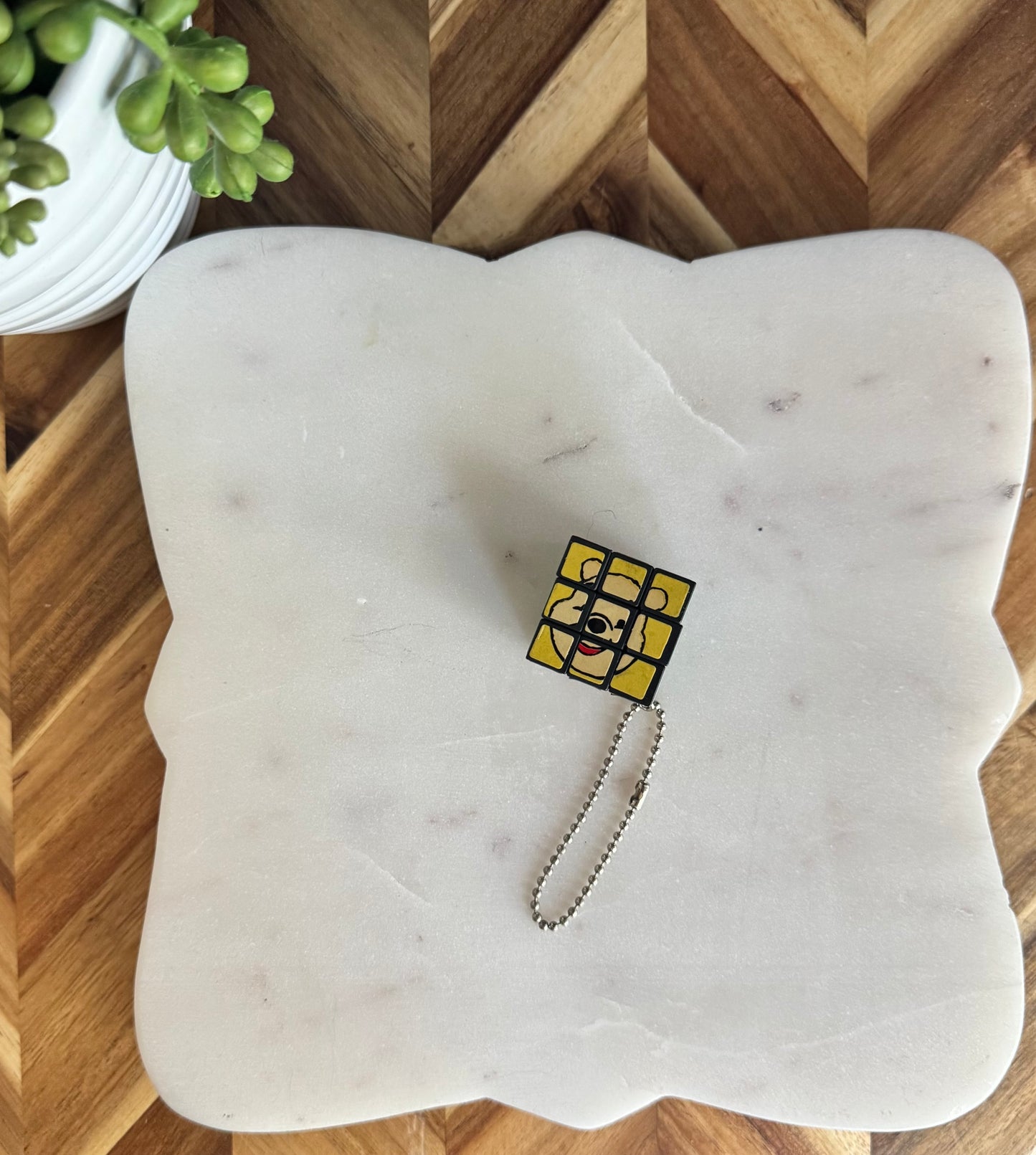 Pooh & Friends Rubik's Cube Bag Charm / Key Chain